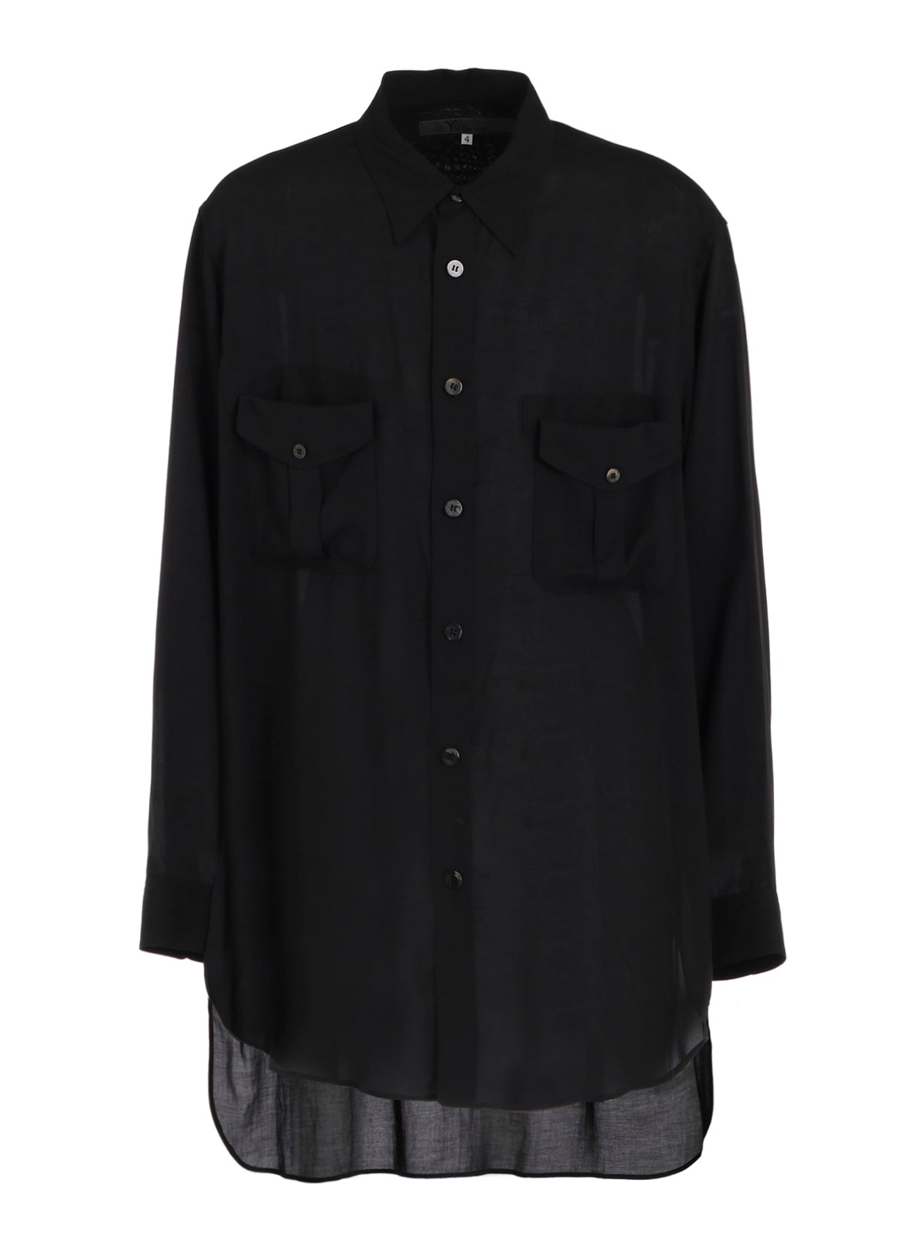 CELLULOSE LAWN DOUBLE-POCKET SHIRT
