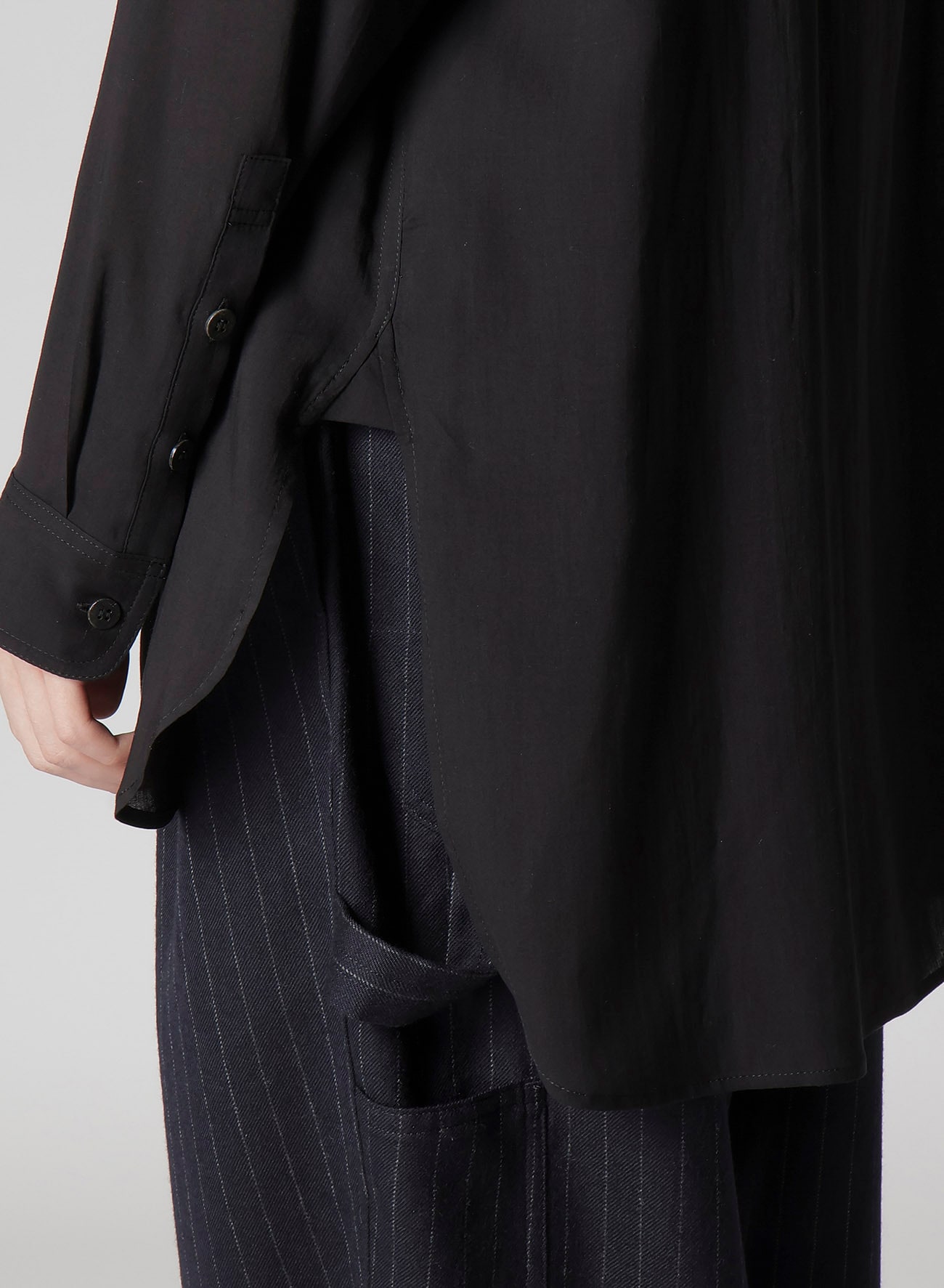 CELLULOSE LAWN DOUBLE-POCKET SHIRT