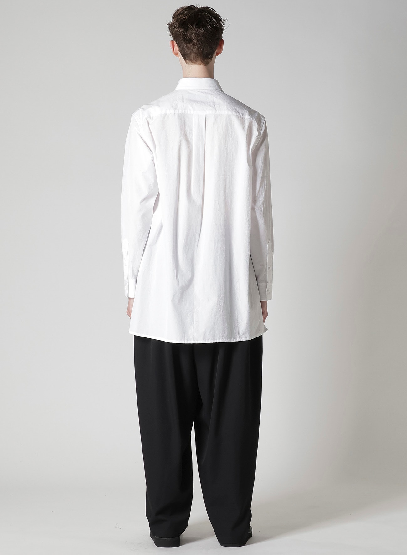 OVERSIZED SILHOUETTE SHIRT IN BROAD AND CELLULOSE TWO FLOWERS