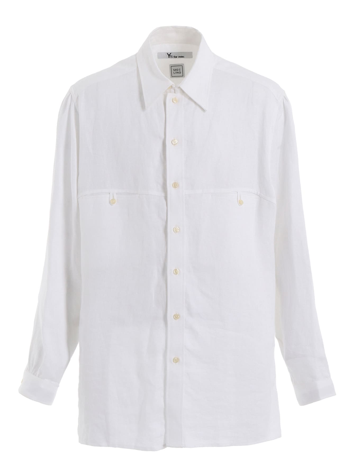 Y's for men x 120% LINO VELVET PANEL SHIRT