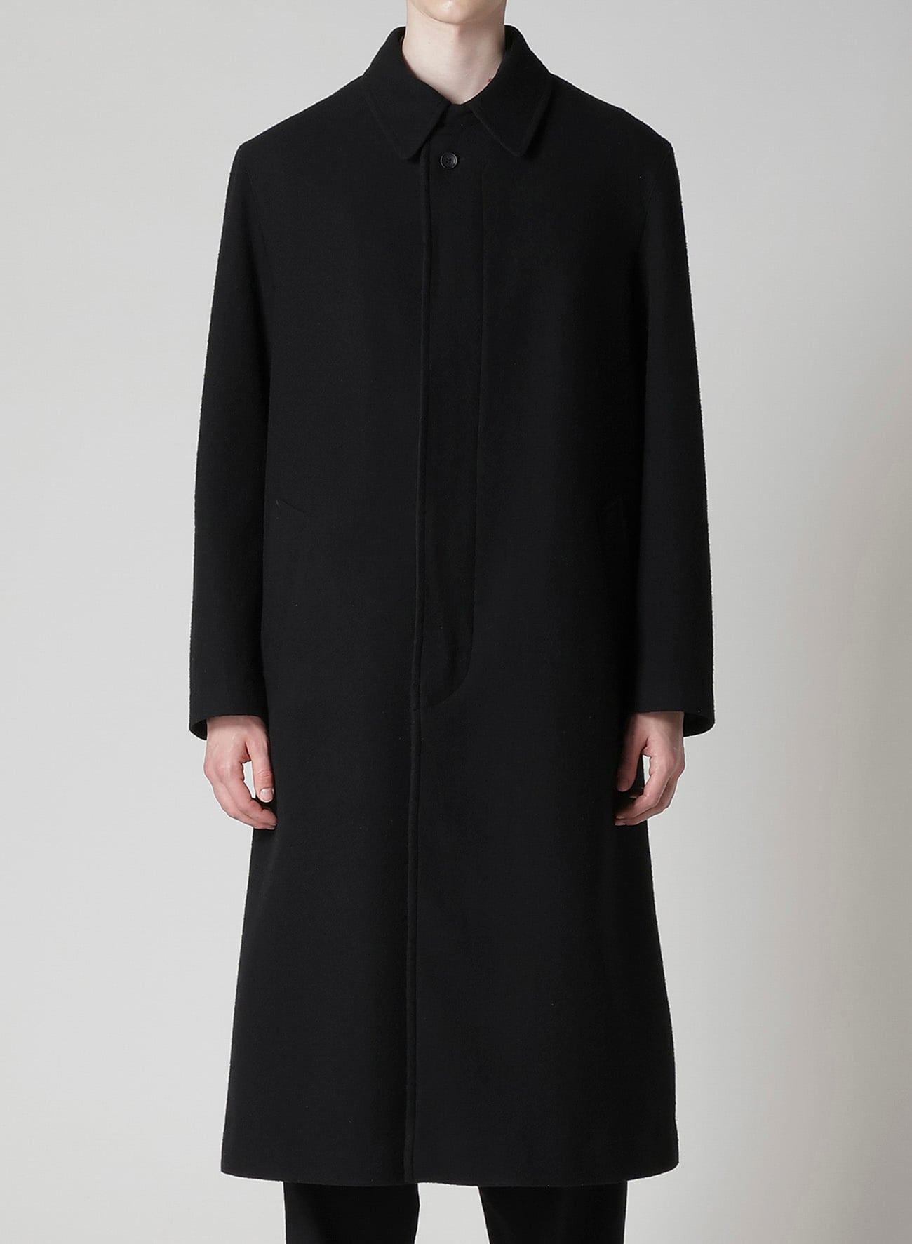 AIRY MOSSER LONG COAT WITH NYLON LINING
