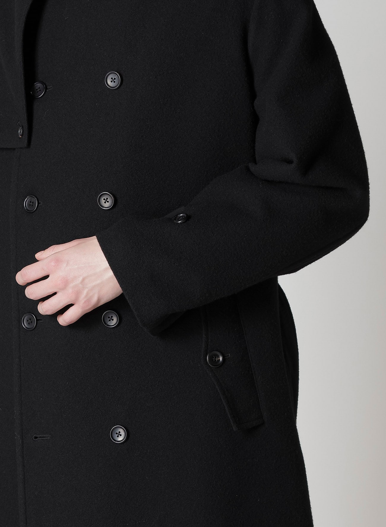 AIRY MOSSER TRENCH COAT WITH NYLON LINING