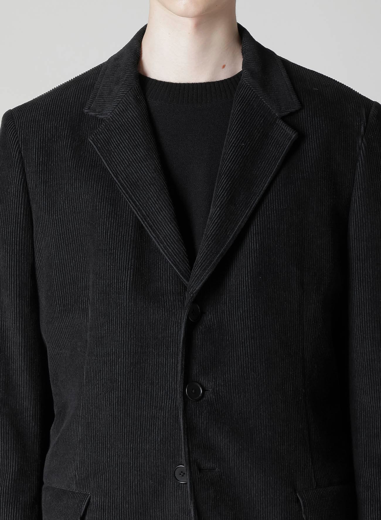 Y's for men x 120% LINO VELVET BACK SIDE GATHER JACKET