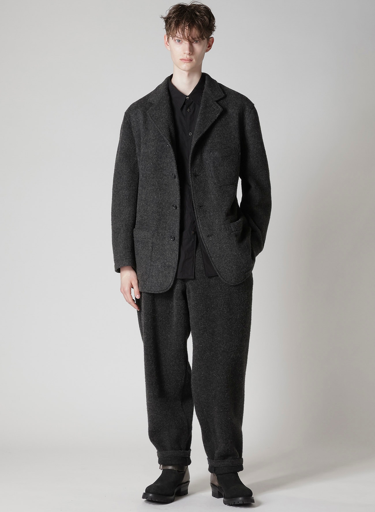 【Y's for men × MASSES】WOOL HERRINGBONE JACKET
