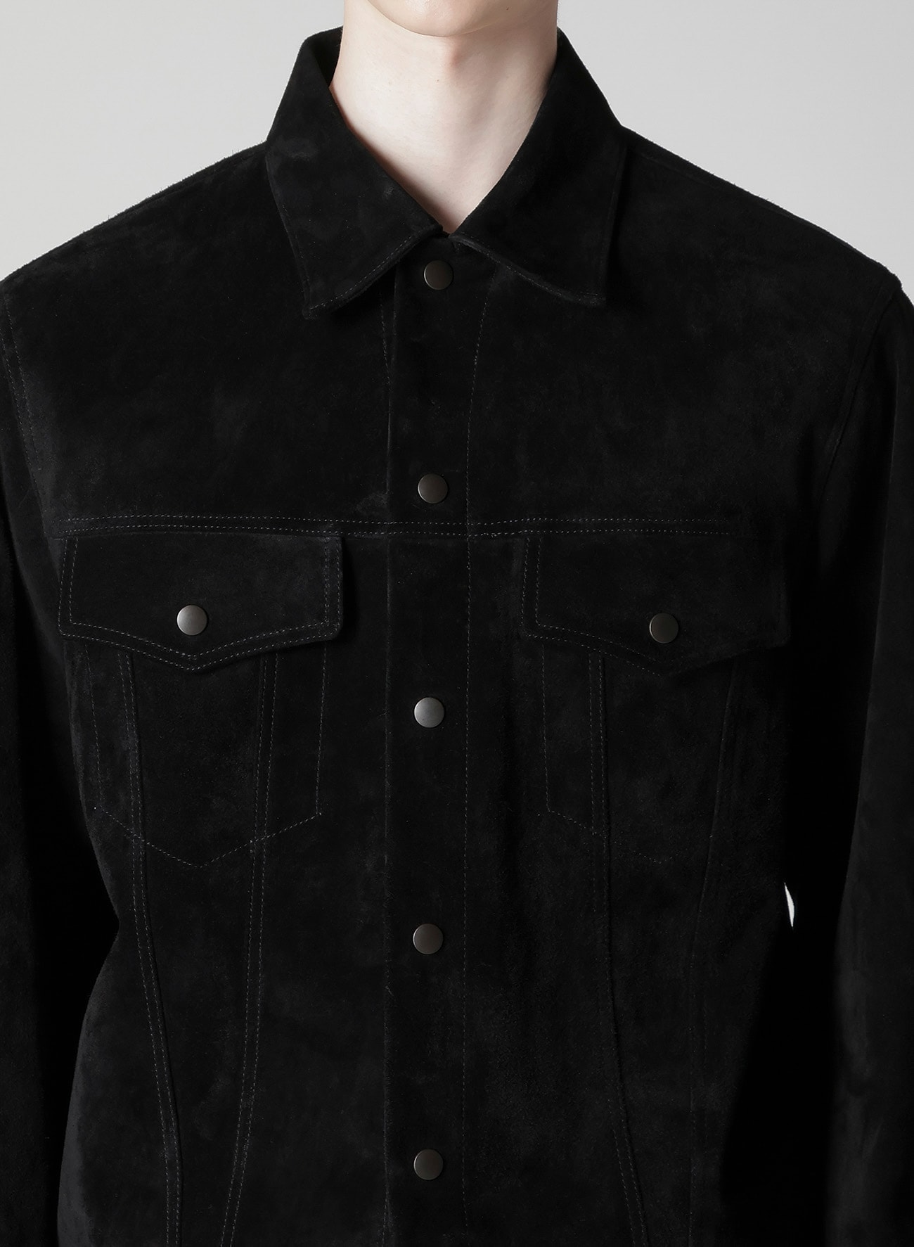【Y's for men × MASSES】HORSE SUEDE LETHER TRUCKER JACKET