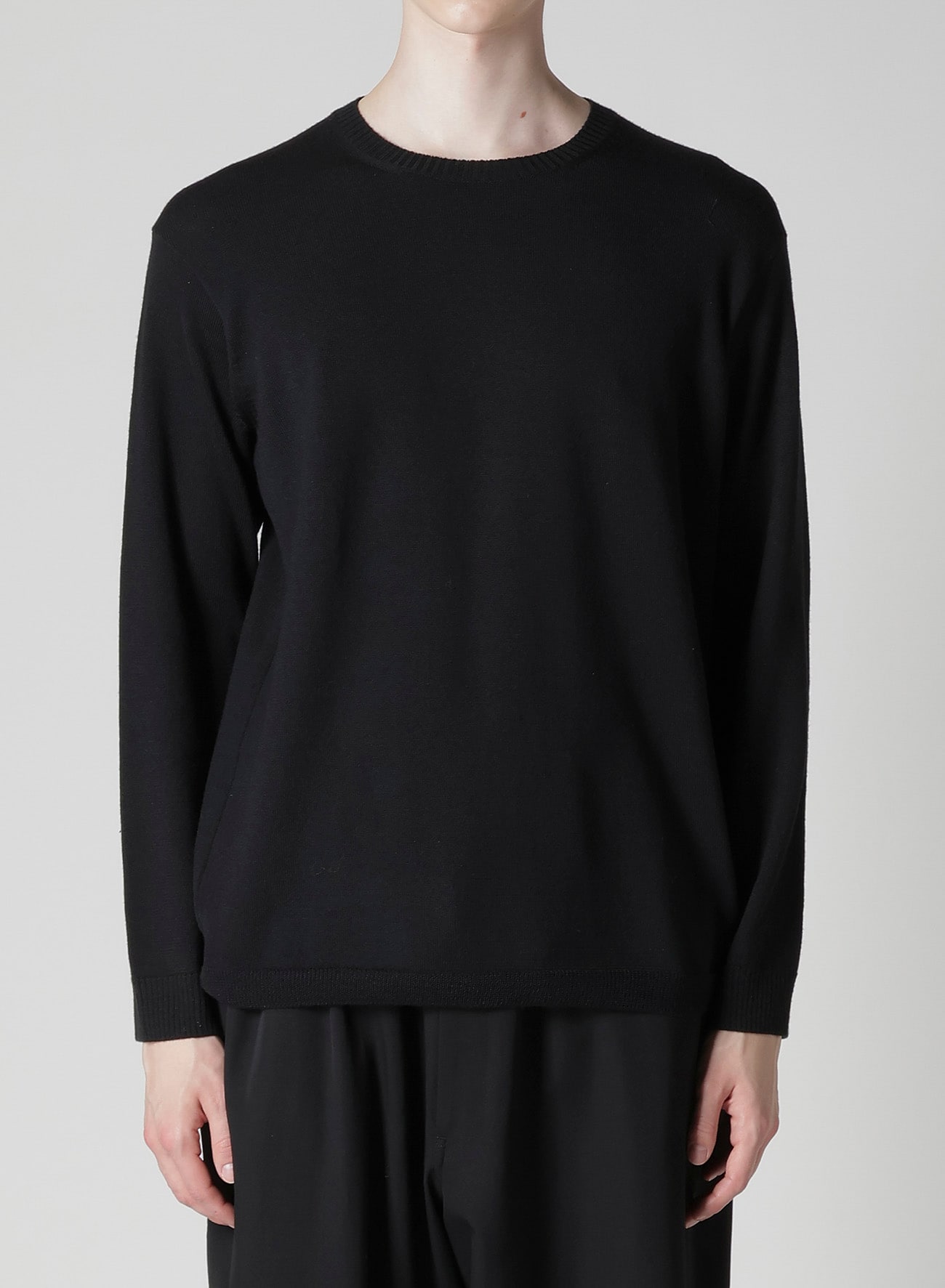 12G1P PLAIN STITCH ROUND NECK PULLOVER