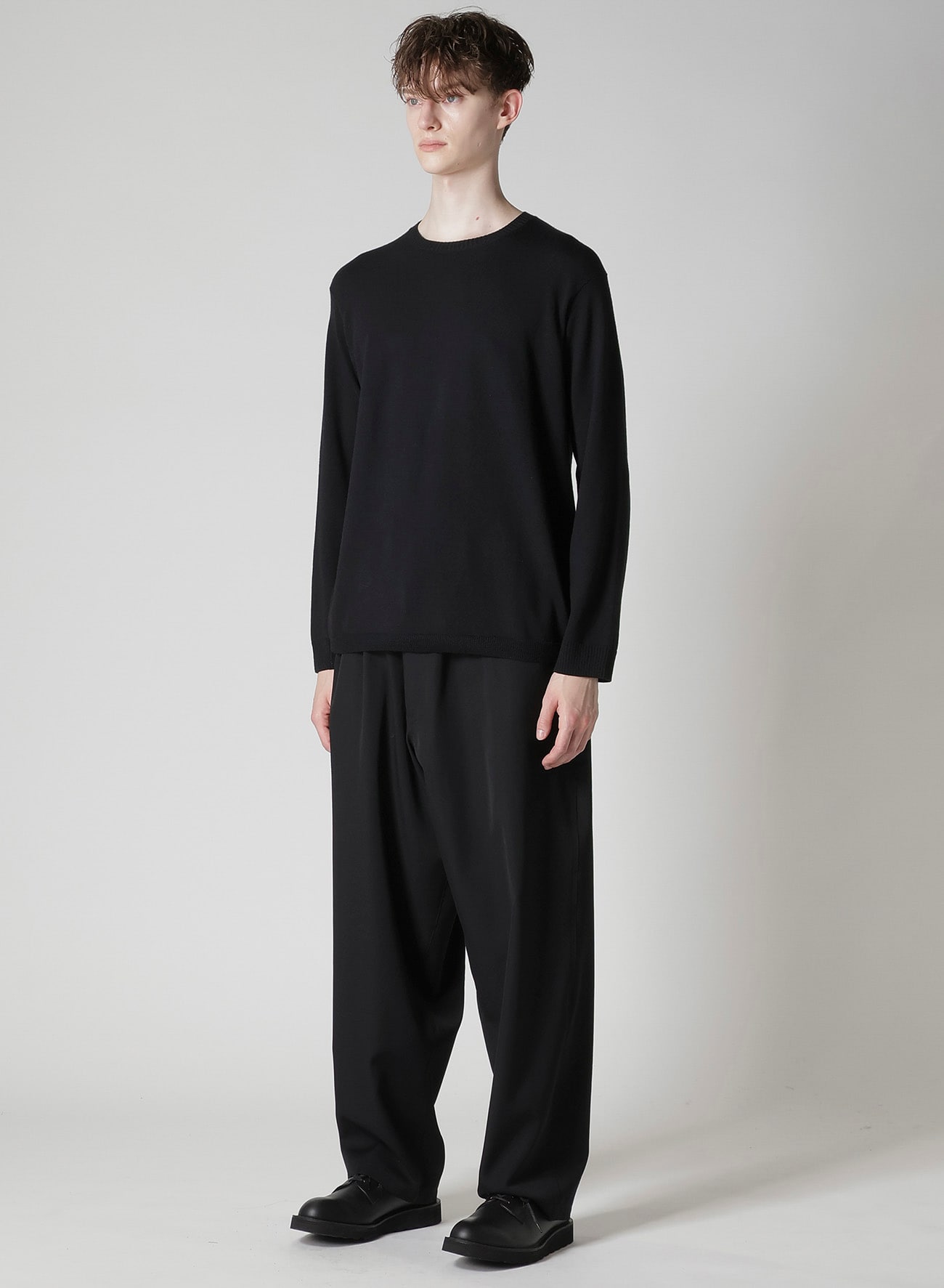 12G1P PLAIN STITCH ROUND NECK PULLOVER