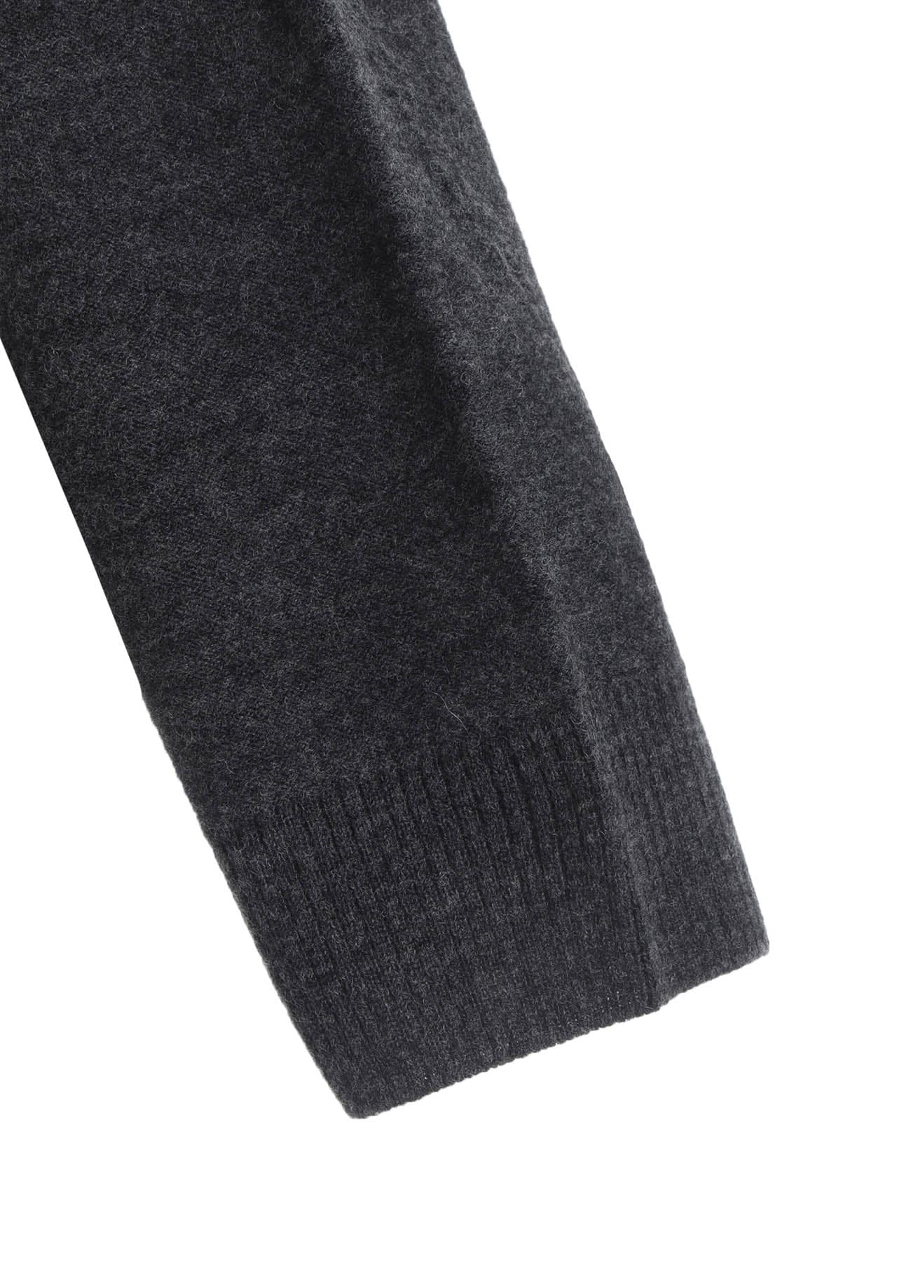 PANEL DESIGN ROUND NECK PULLOVER KNIT