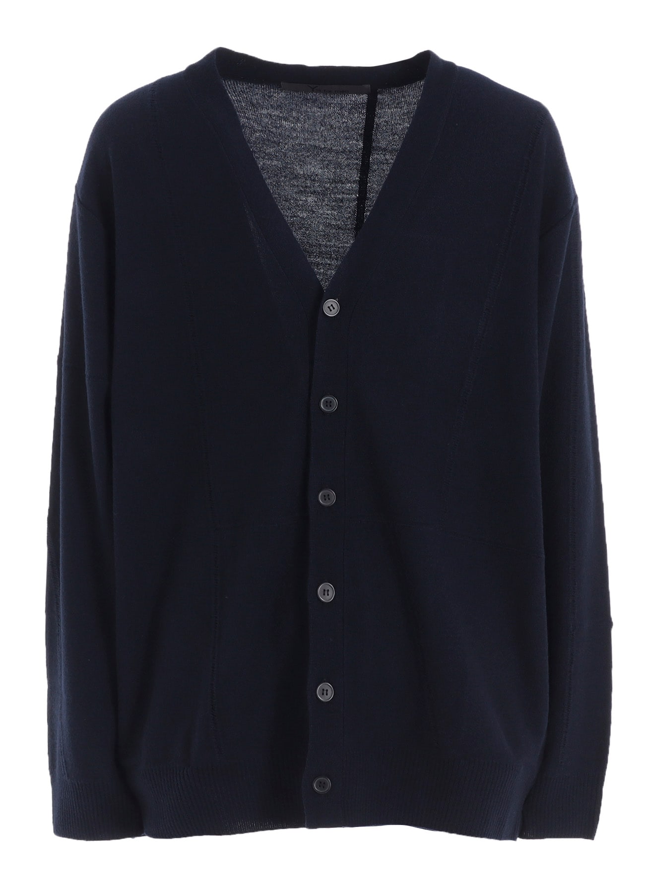 V-NECK CARDIGAN WITH PANEL DESIGN