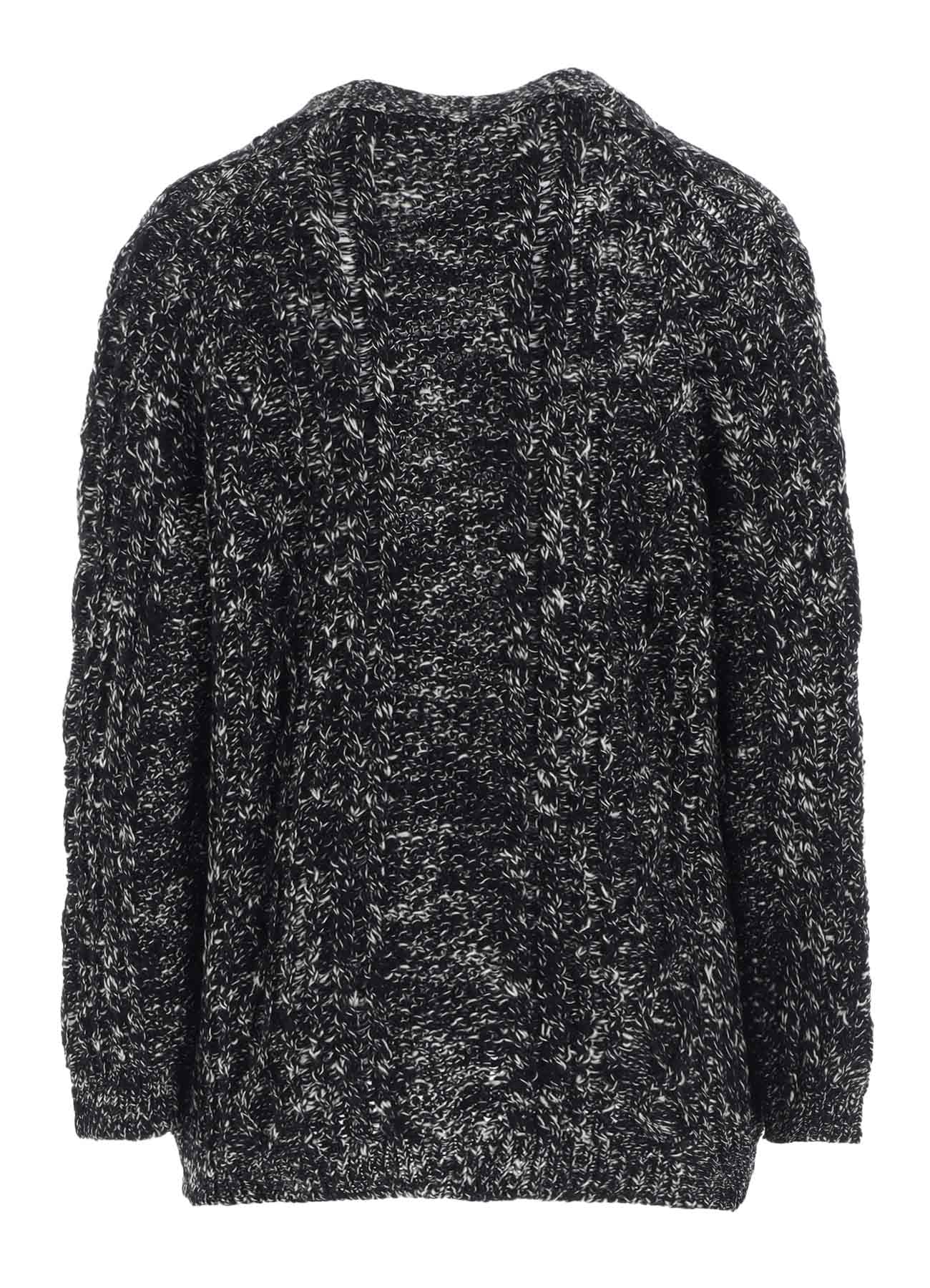 ARAN KNIT V-NECK CARDIGAN