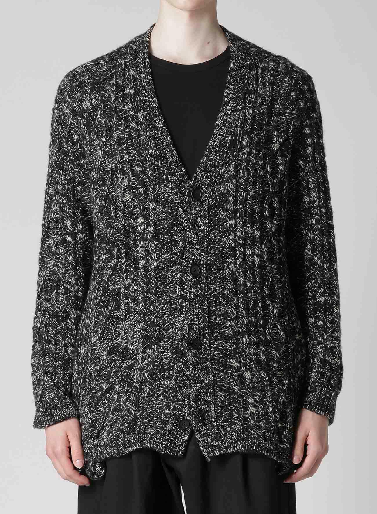 ARAN KNIT V-NECK CARDIGAN