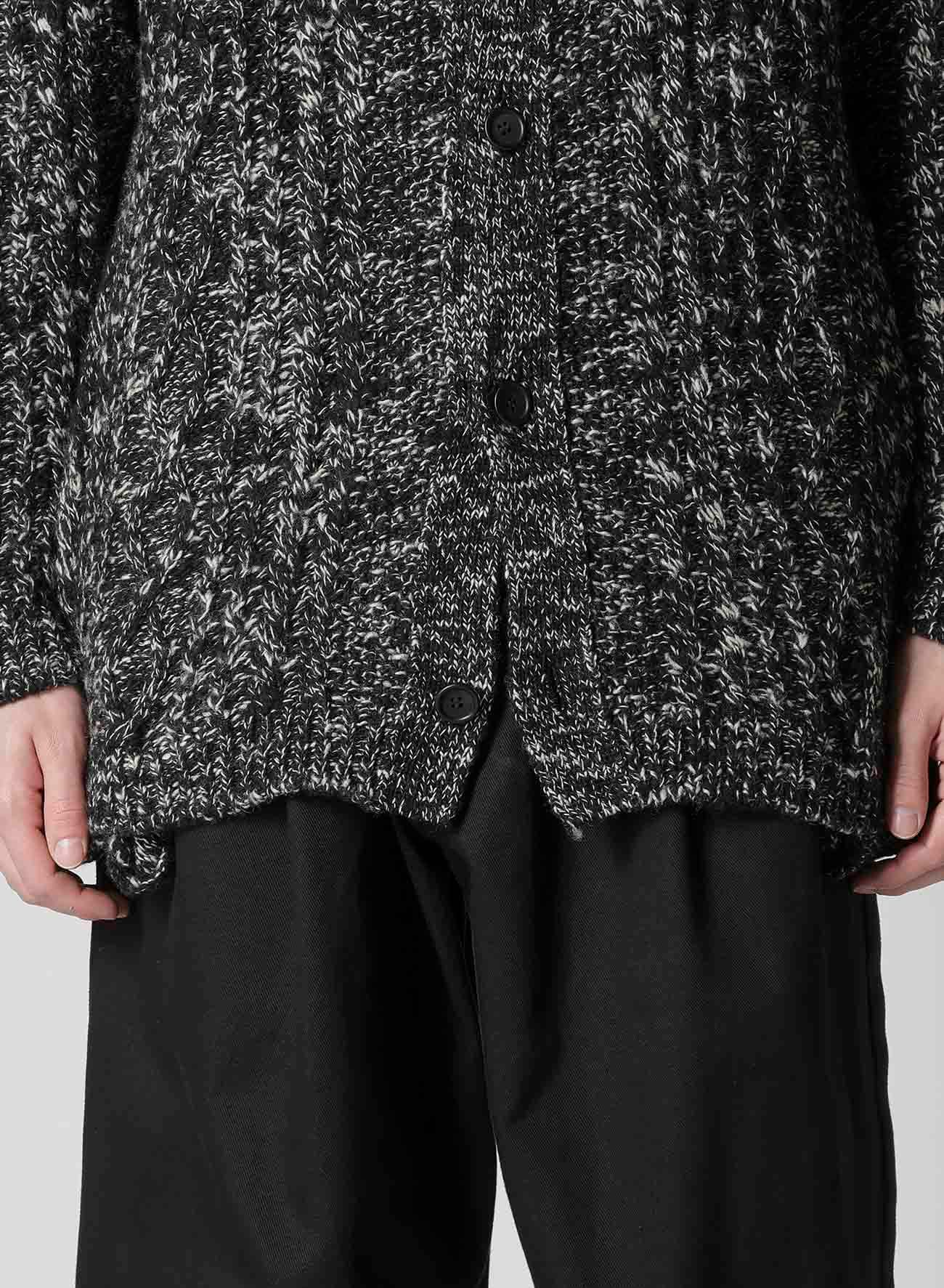 ARAN KNIT V-NECK CARDIGAN