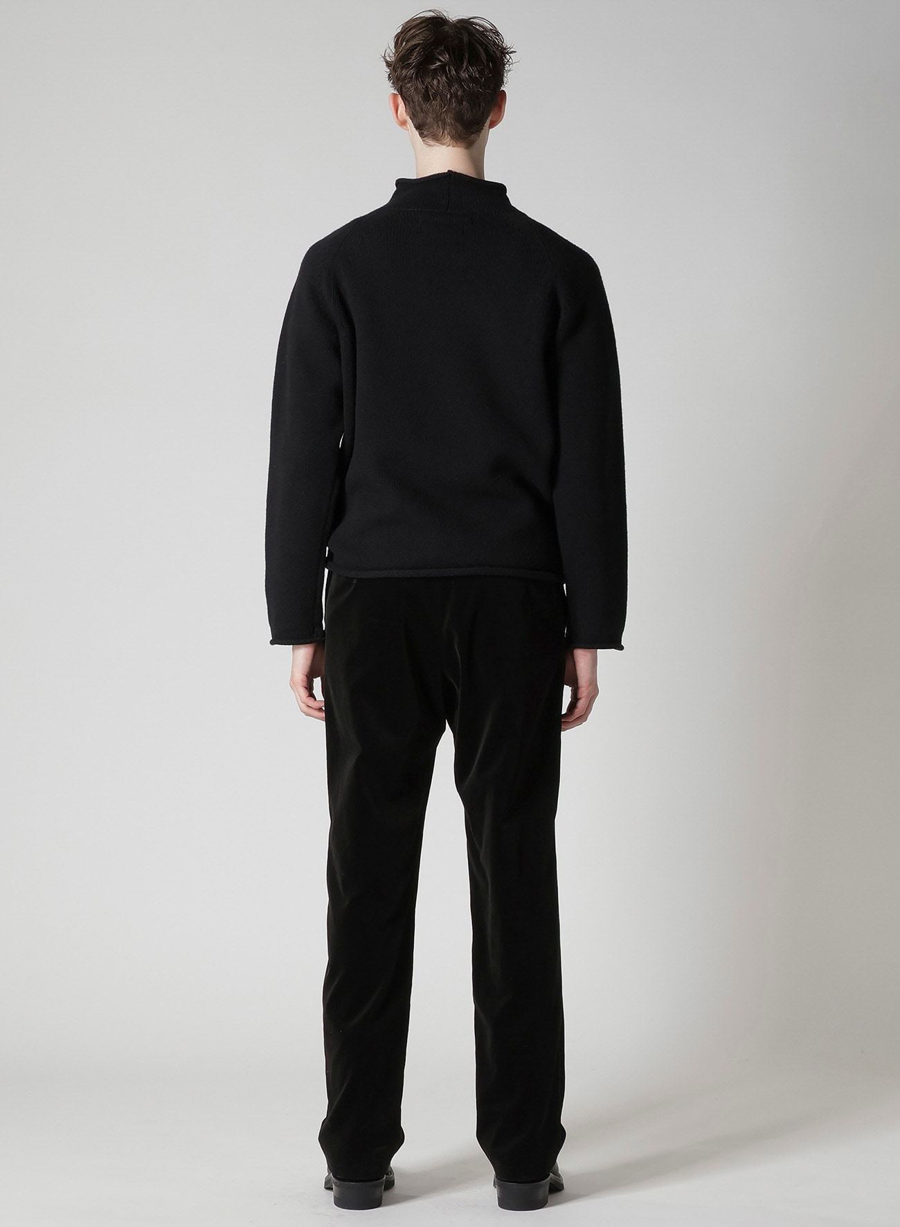 【Y's for men × MASSES】WOOL SINGLE STITCH MOCK NECK PULLOVER