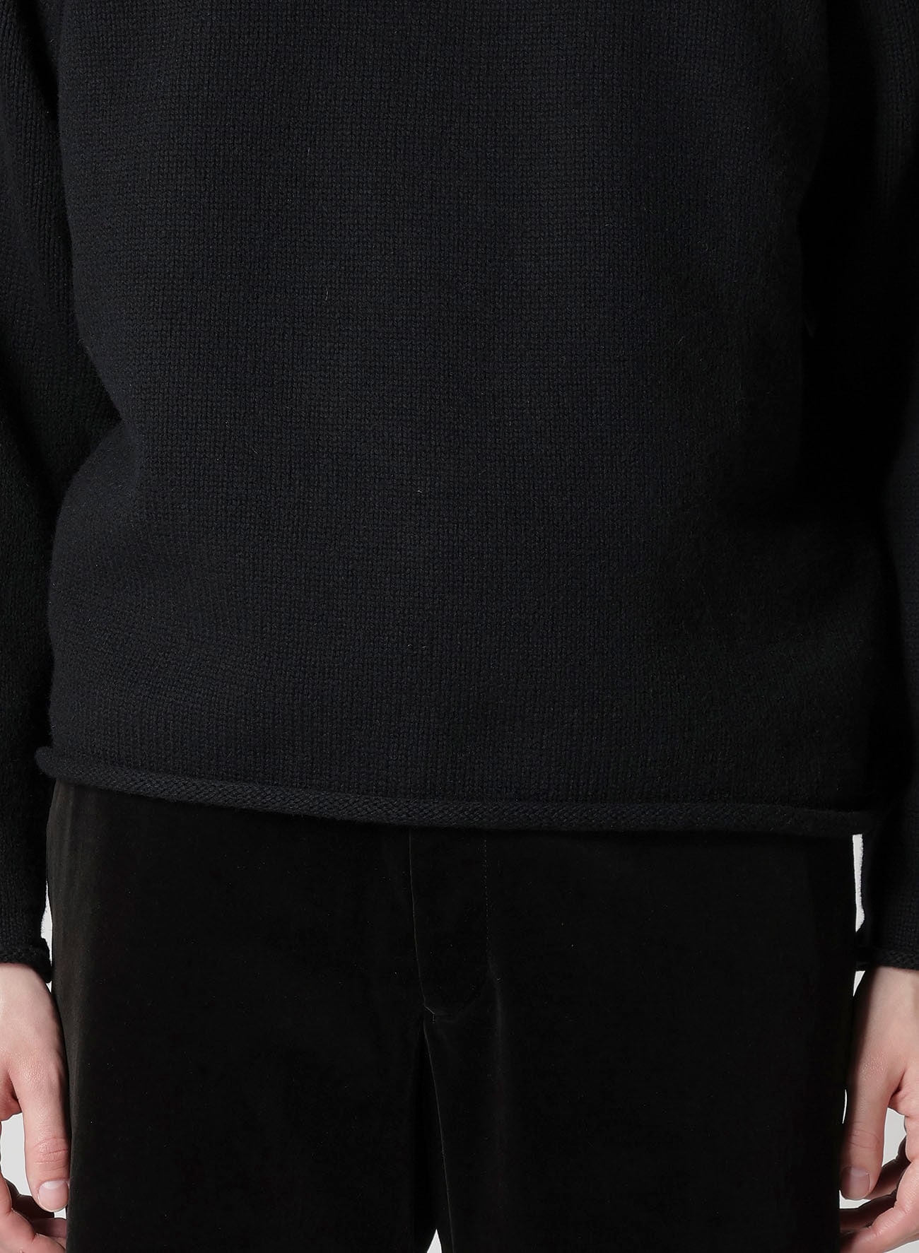 【Y's for men × MASSES】WOOL SINGLE STITCH MOCK NECK PULLOVER