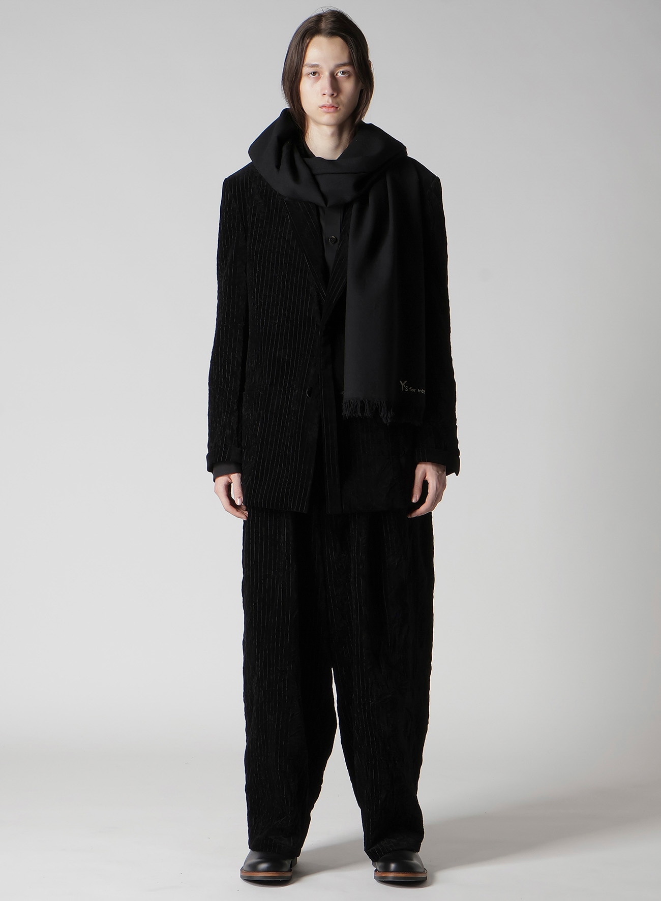 INDIA WOOL TWILL BIG SCARF