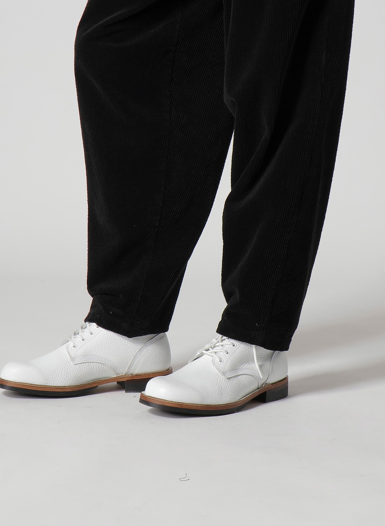 SIDE ZIP PANTS WITH CORDUROY