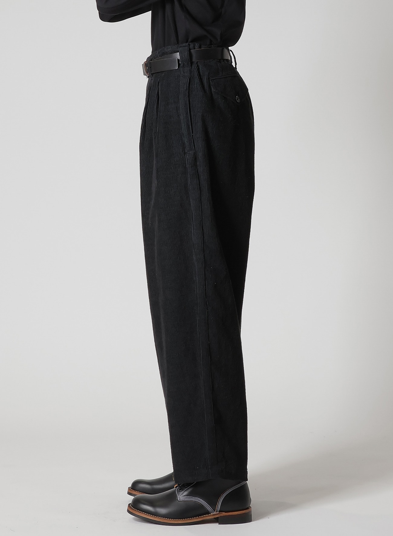 Y's for men x 120% LINO VELVET SIDE TAPE PANTS