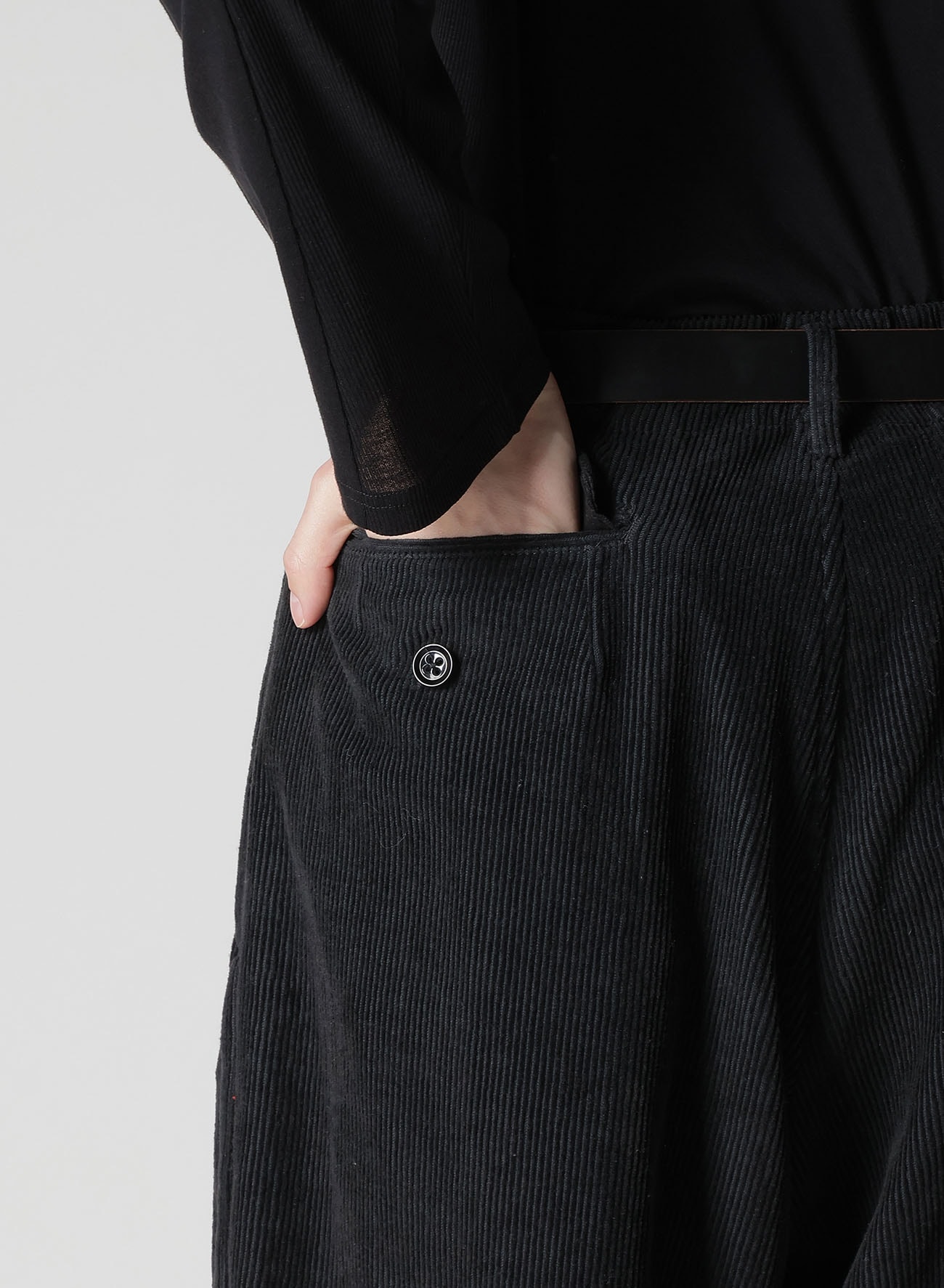 Y's for men x 120% LINO VELVET SIDE TAPE PANTS