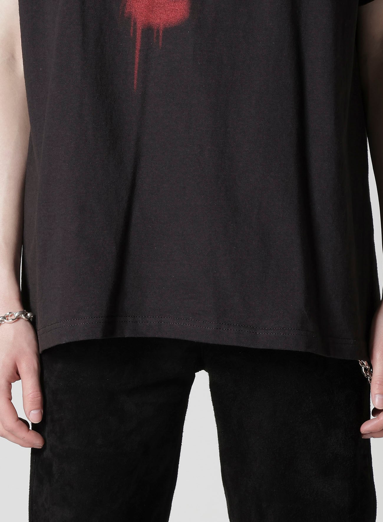 【Y's for men × MASSES】COTTON SINGLE PRINT ROUND NECK SHORT SLEEVE T