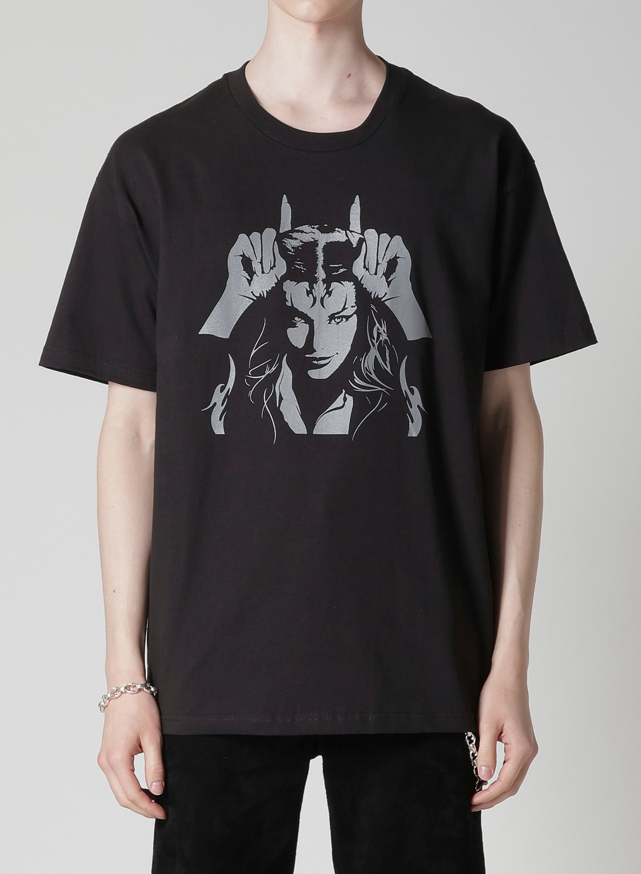 【Y's for men × MASSES】COTTON SINGLE PRINT ROUND NECK SHORT SLEEVE T
