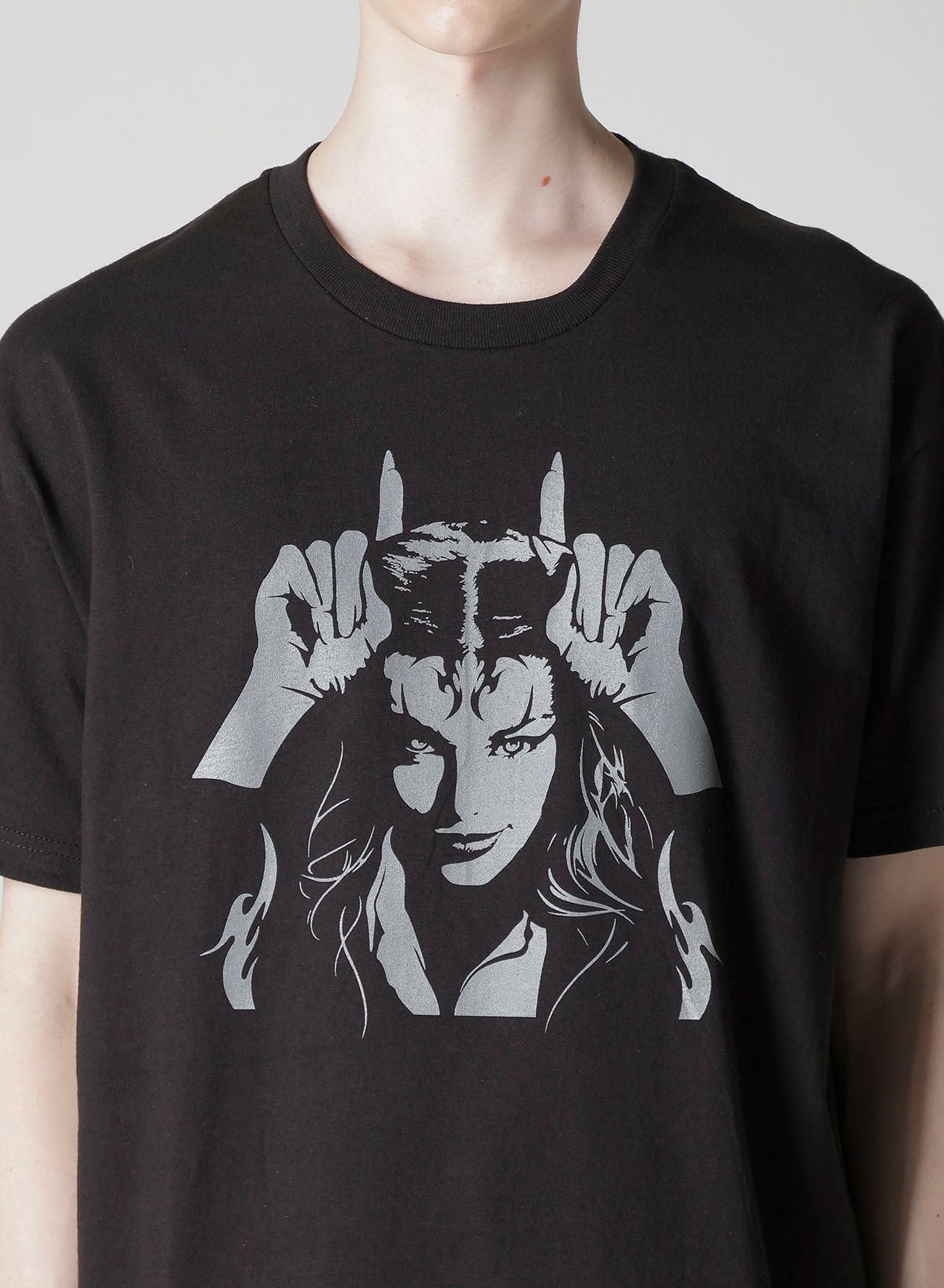 【Y's for men × MASSES】COTTON SINGLE PRINT ROUND NECK SHORT SLEEVE T