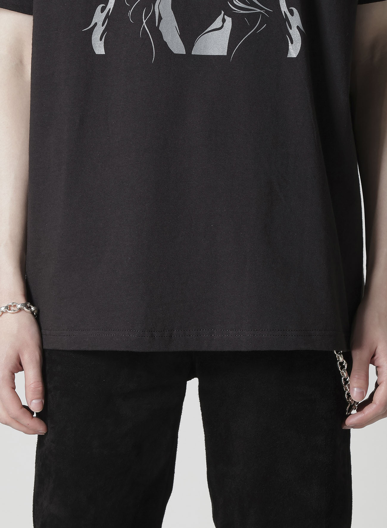 【Y's for men × MASSES】COTTON SINGLE PRINT ROUND NECK SHORT SLEEVE T