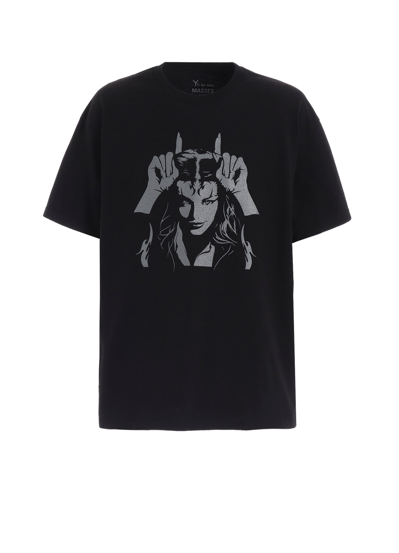 【Y's for men × MASSES】COTTON SINGLE PRINT ROUND NECK SHORT SLEEVE T