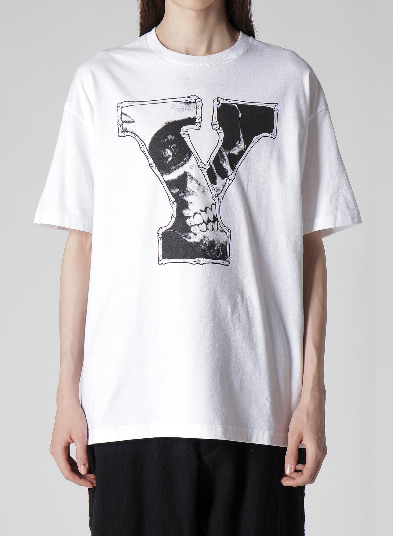 【Y's for men × MASSES】COTTON SINGLE PRINT ROUND NECK SHORT SLEEVE T