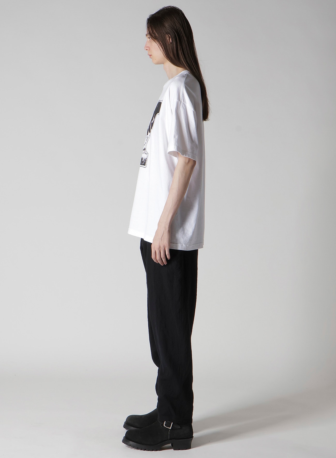 【Y's for men × MASSES】COTTON SINGLE PRINT ROUND NECK SHORT SLEEVE T