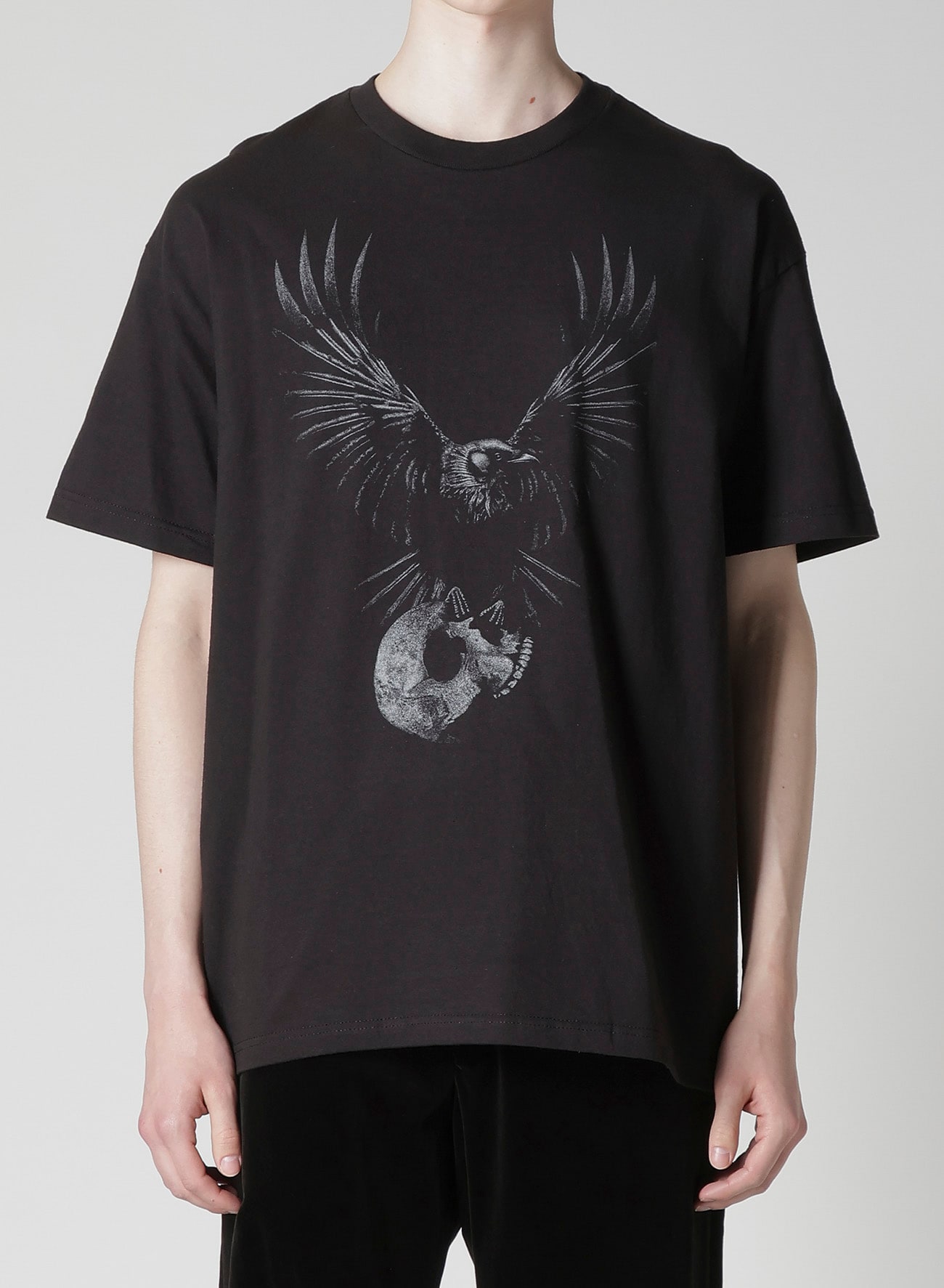 【Y's for men × MASSES】COTTON SINGLE PRINT ROUND NECK SHORT SLEEVE T