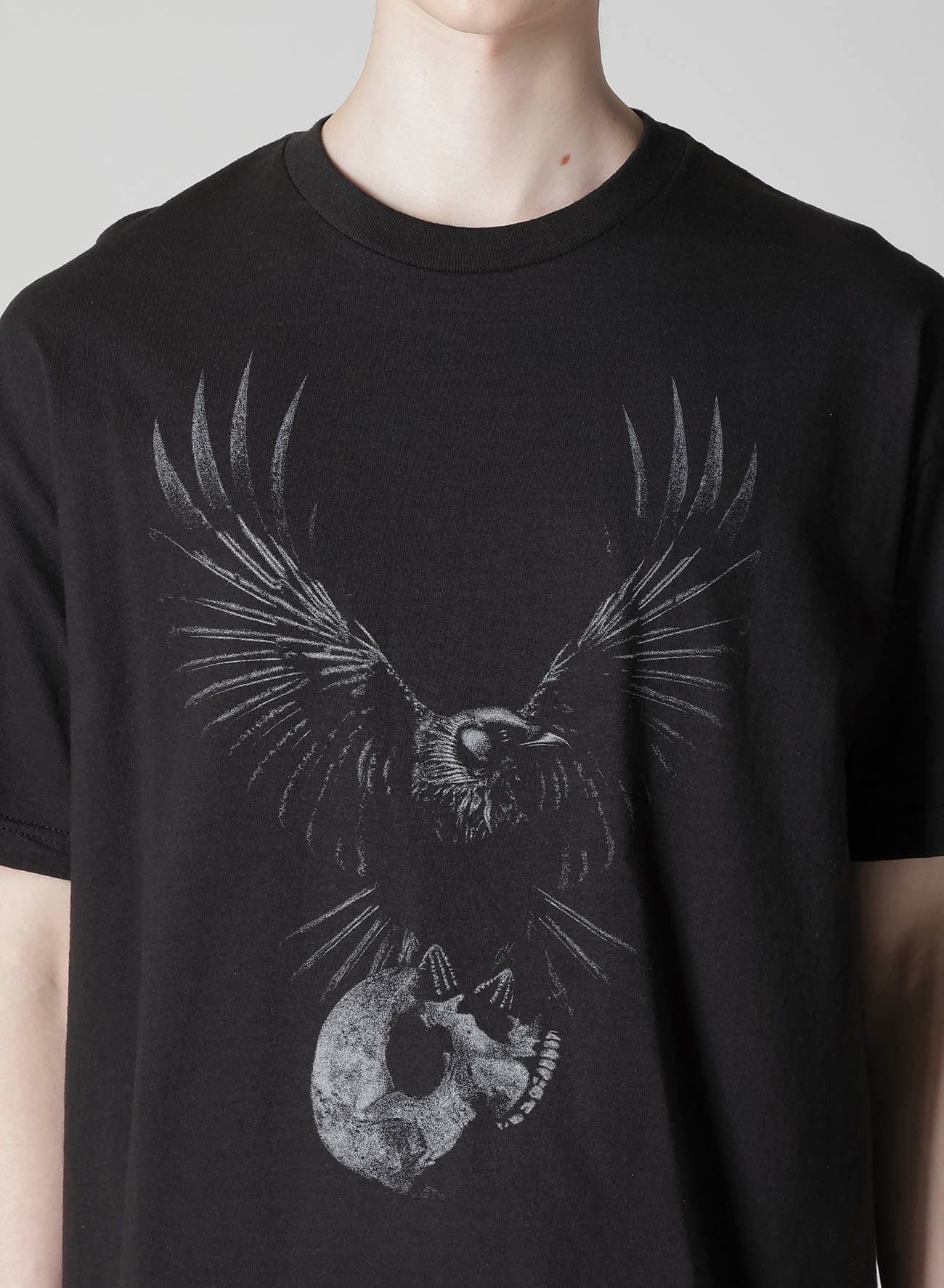 【Y's for men × MASSES】COTTON SINGLE PRINT ROUND NECK SHORT SLEEVE T