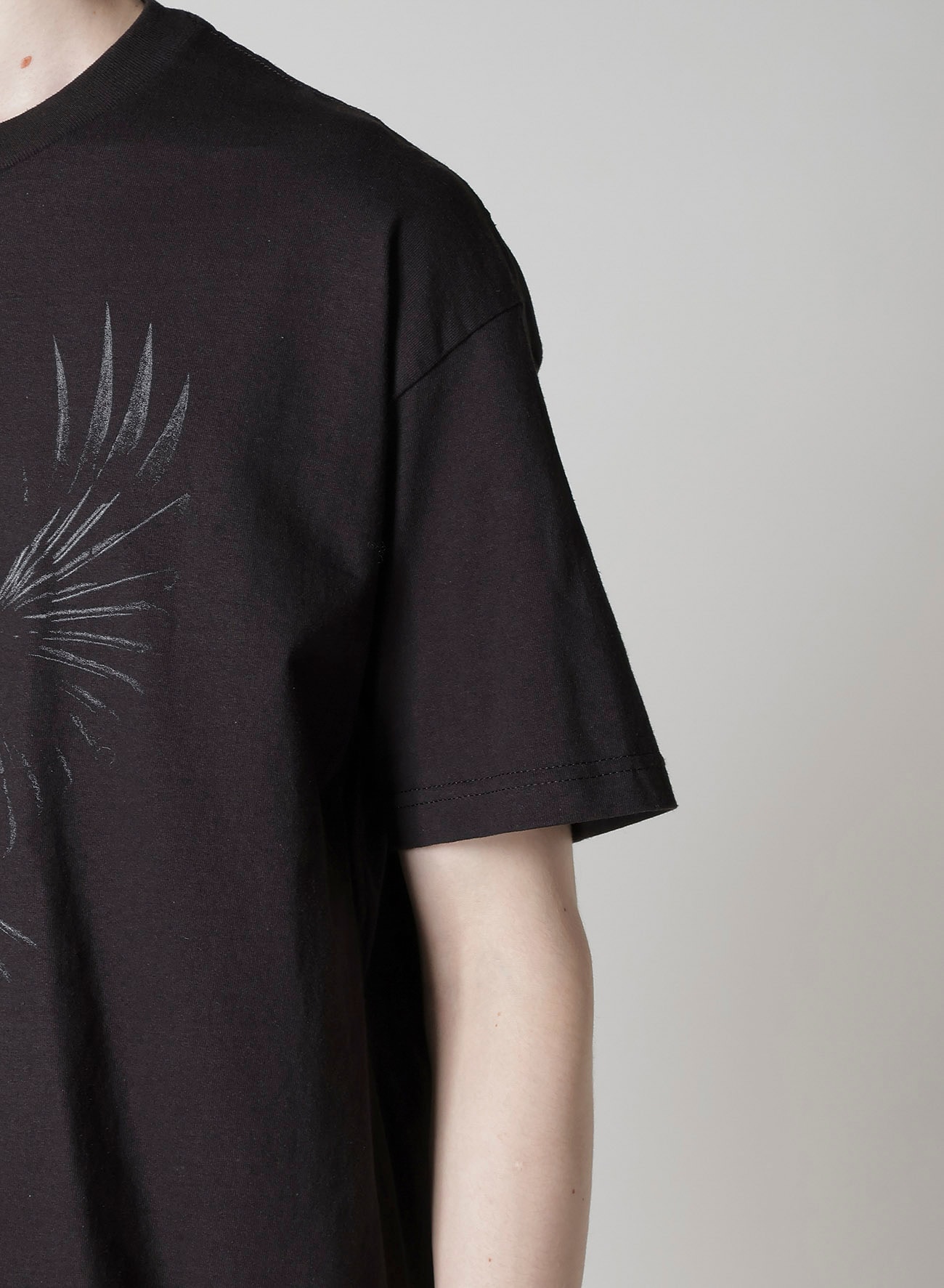 【Y's for men × MASSES】COTTON SINGLE PRINT ROUND NECK SHORT SLEEVE T
