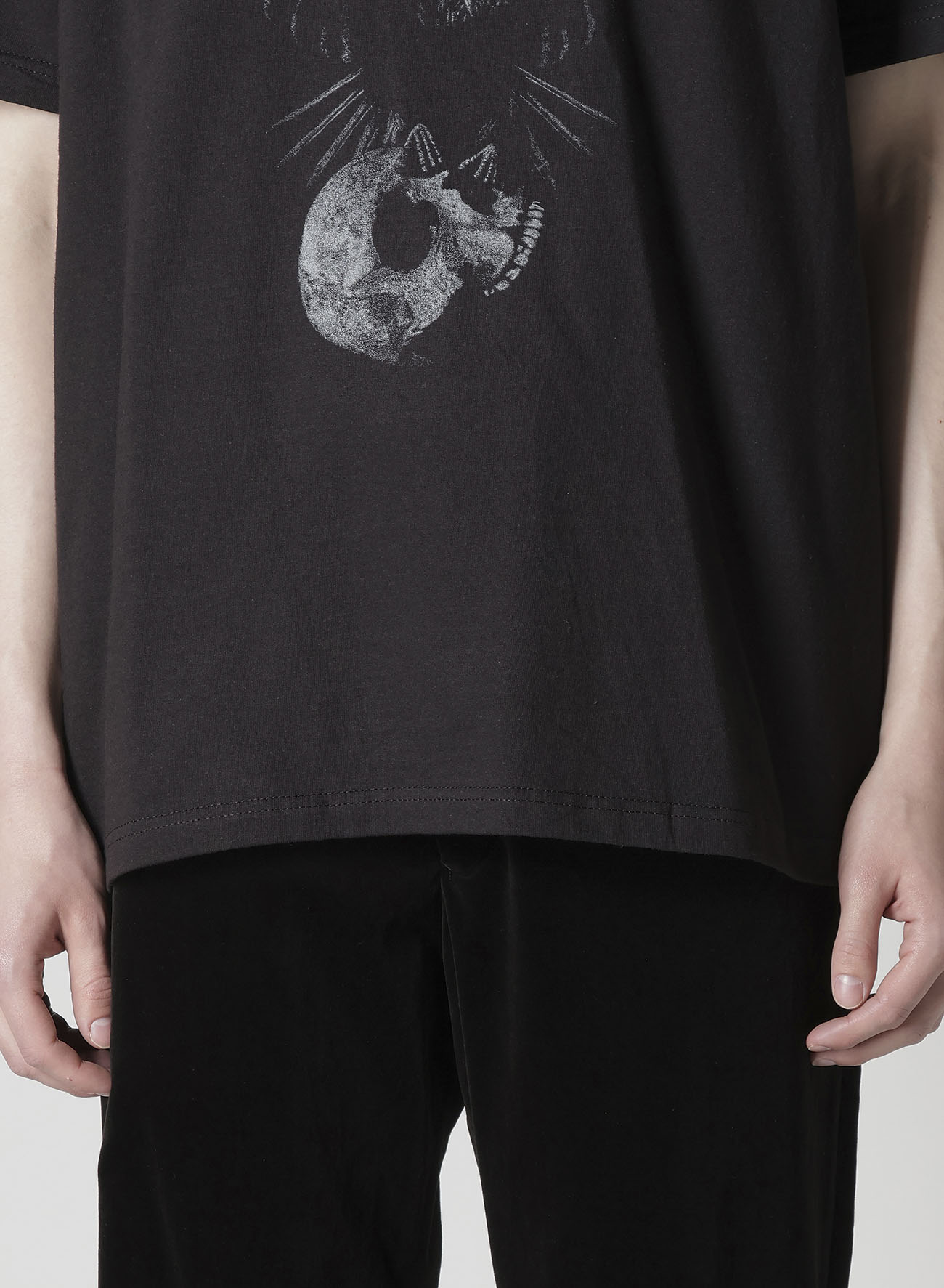 【Y's for men × MASSES】COTTON SINGLE PRINT ROUND NECK SHORT SLEEVE T