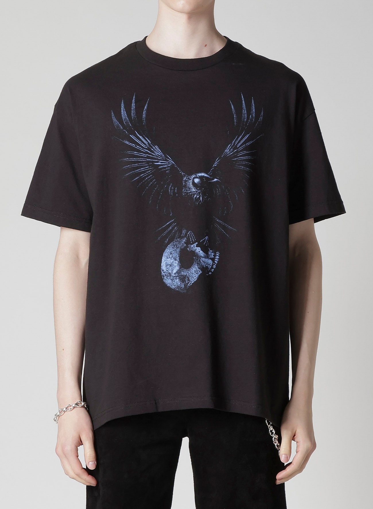 【Y's for men × MASSES】COTTON SINGLE PRINT ROUND NECK SHORT SLEEVE T