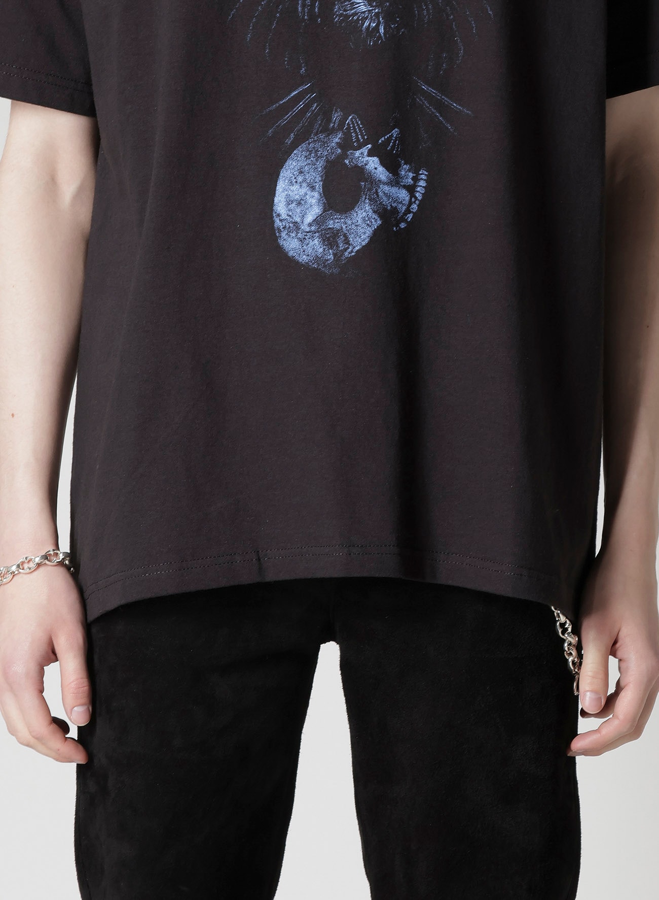 【Y's for men × MASSES】COTTON SINGLE PRINT ROUND NECK SHORT SLEEVE T