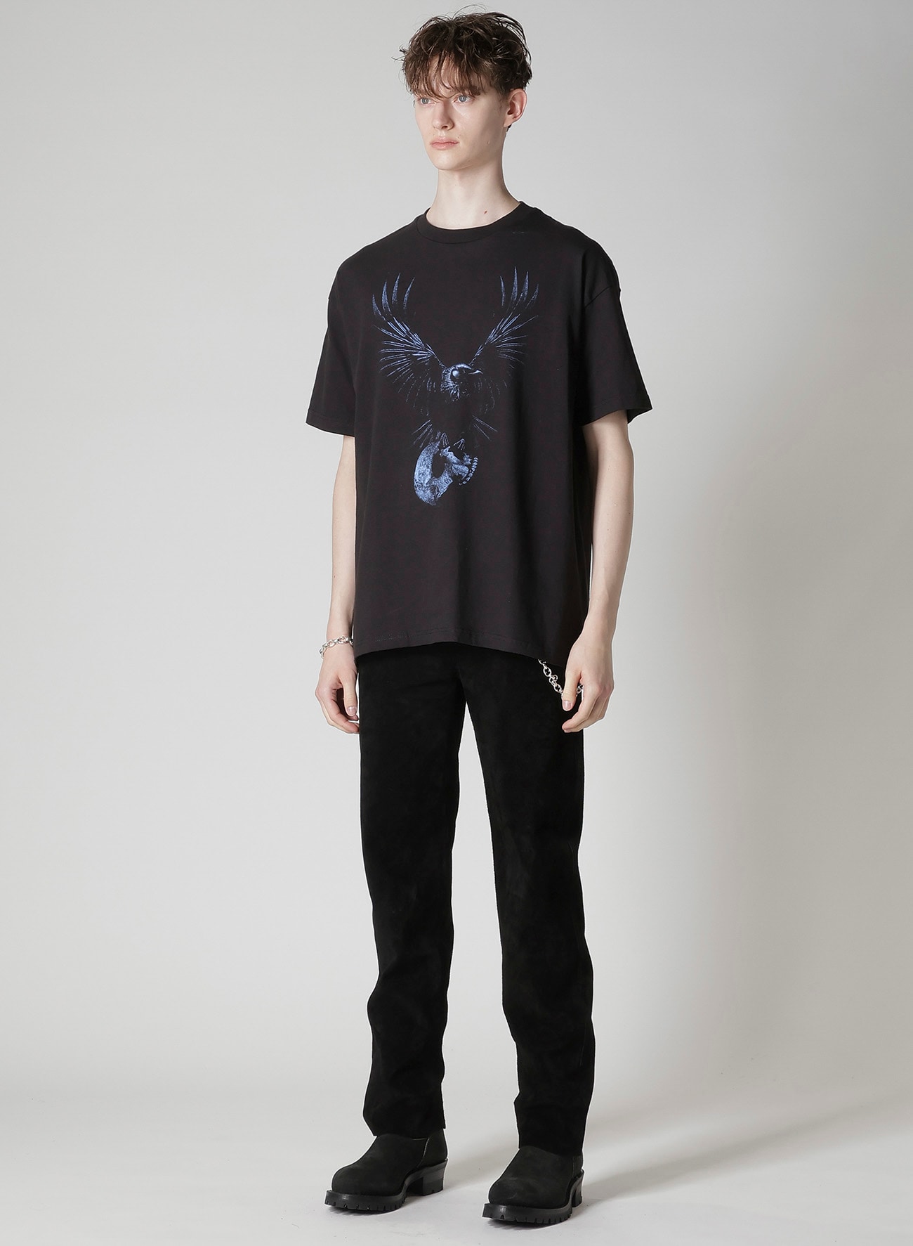 【Y's for men × MASSES】COTTON SINGLE PRINT ROUND NECK SHORT SLEEVE T