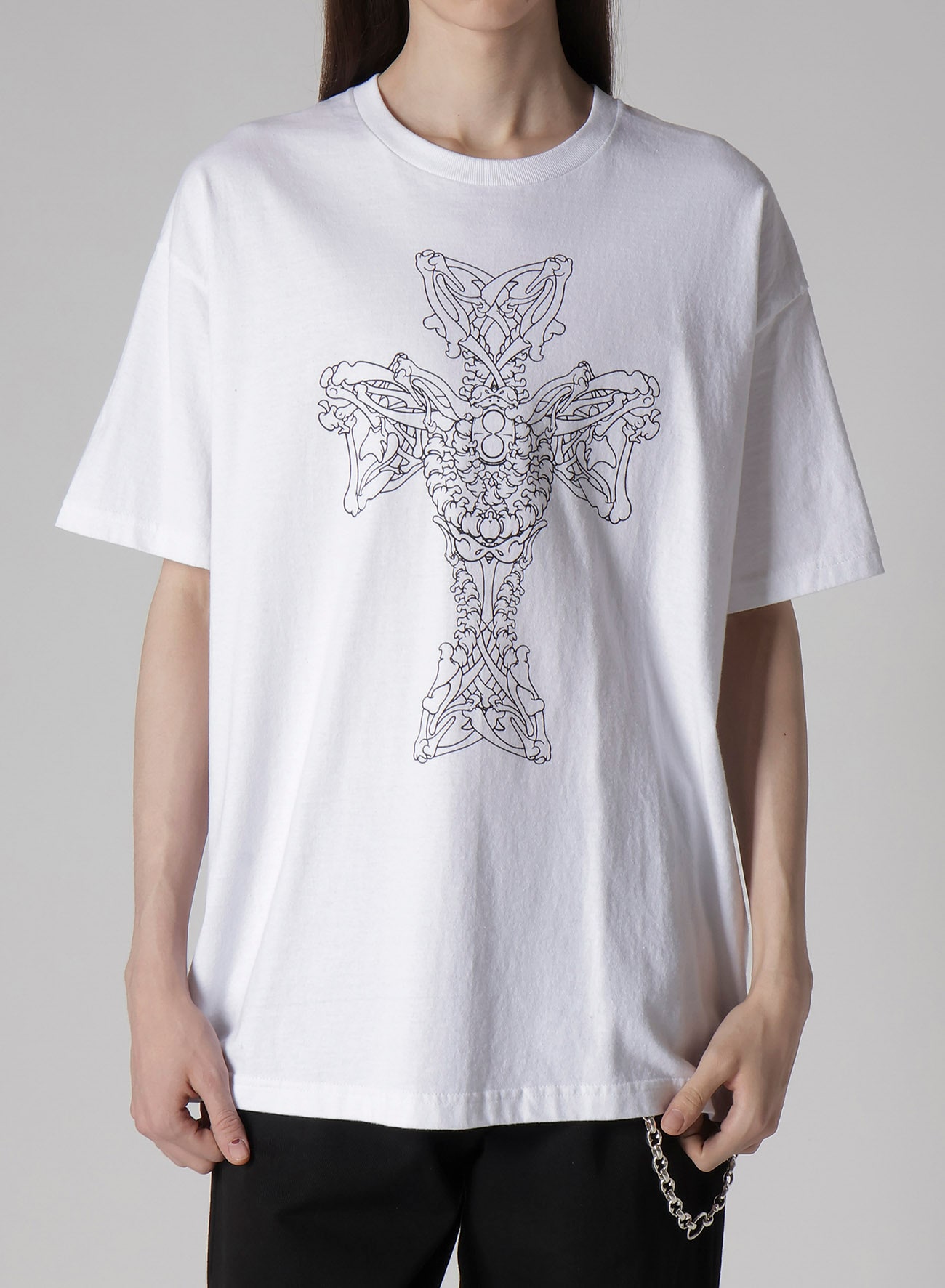【Y's for men × MASSES】COTTON SINGLE PRINT ROUND NECK SHORT SLEEVE T
