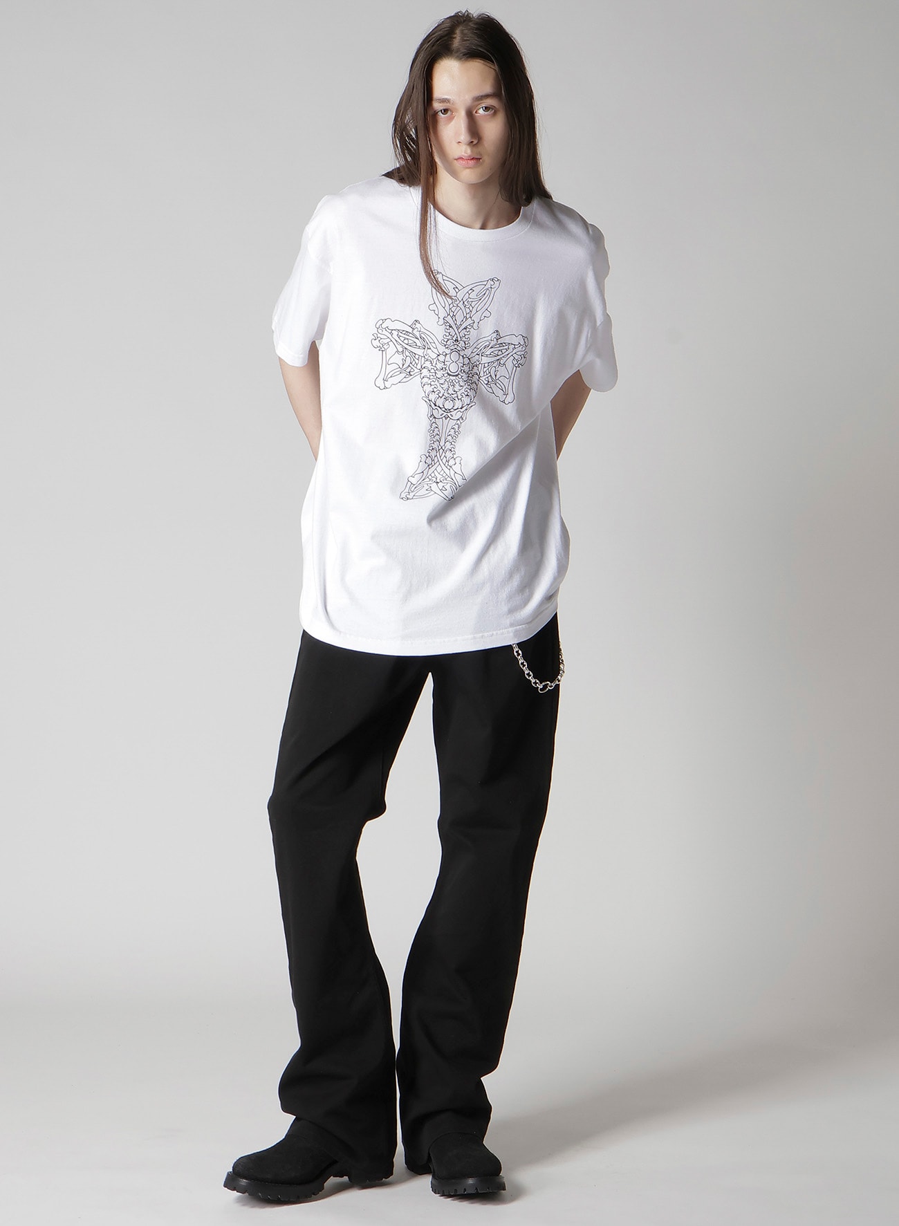 【Y's for men × MASSES】COTTON SINGLE PRINT ROUND NECK SHORT SLEEVE T
