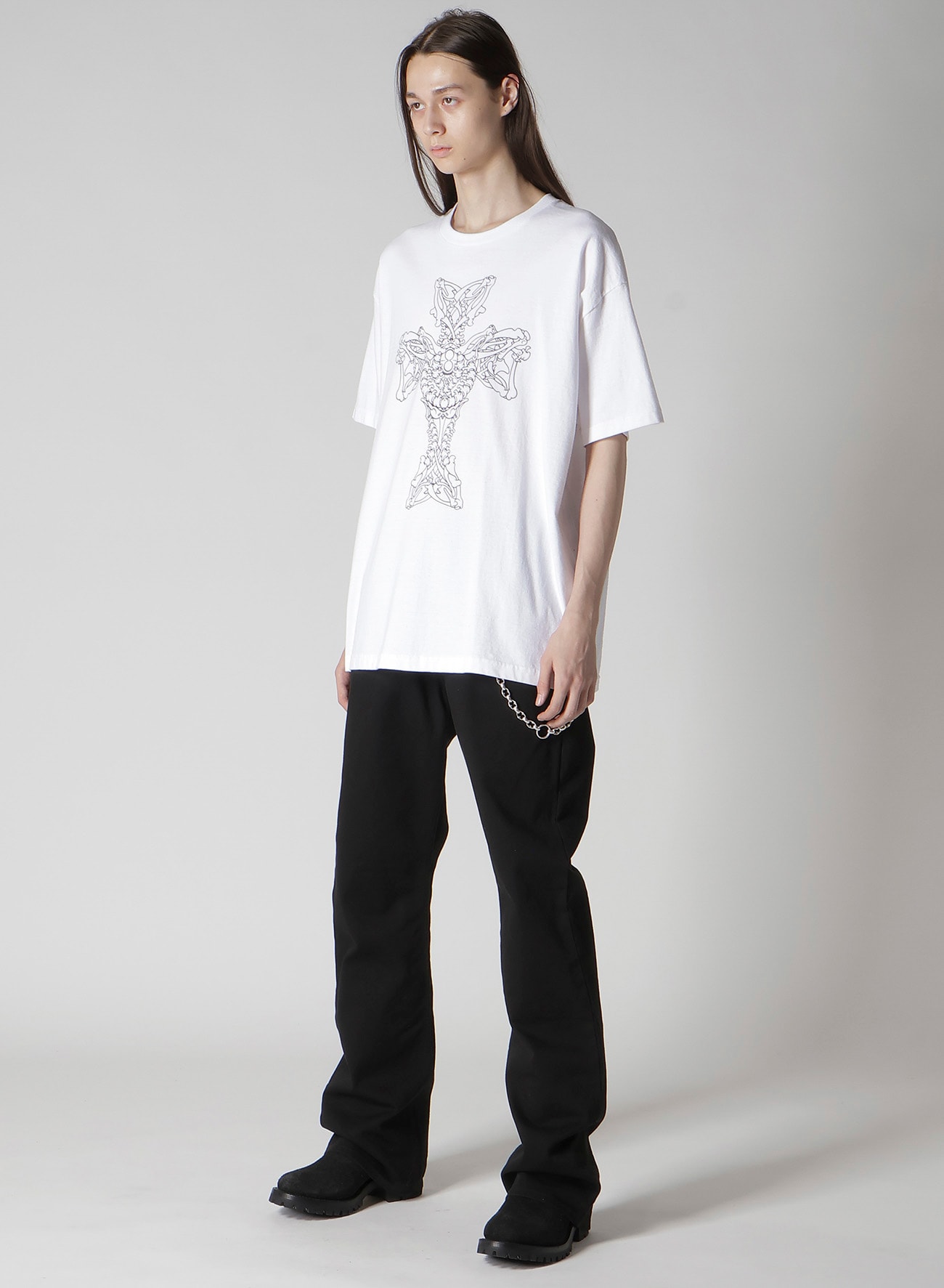 【Y's for men × MASSES】COTTON SINGLE PRINT ROUND NECK SHORT SLEEVE T