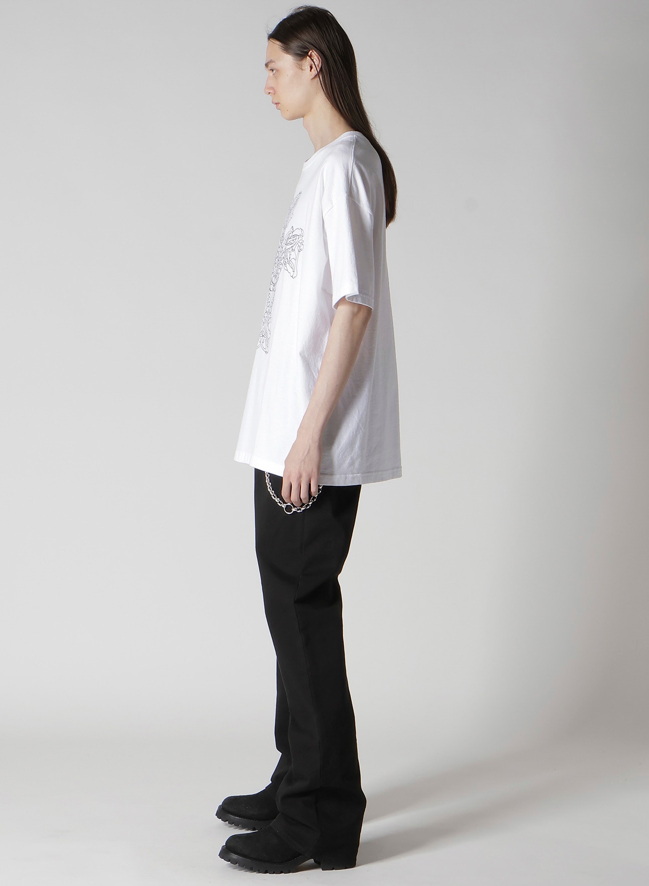【Y's for men × MASSES】COTTON SINGLE PRINT ROUND NECK SHORT SLEEVE T