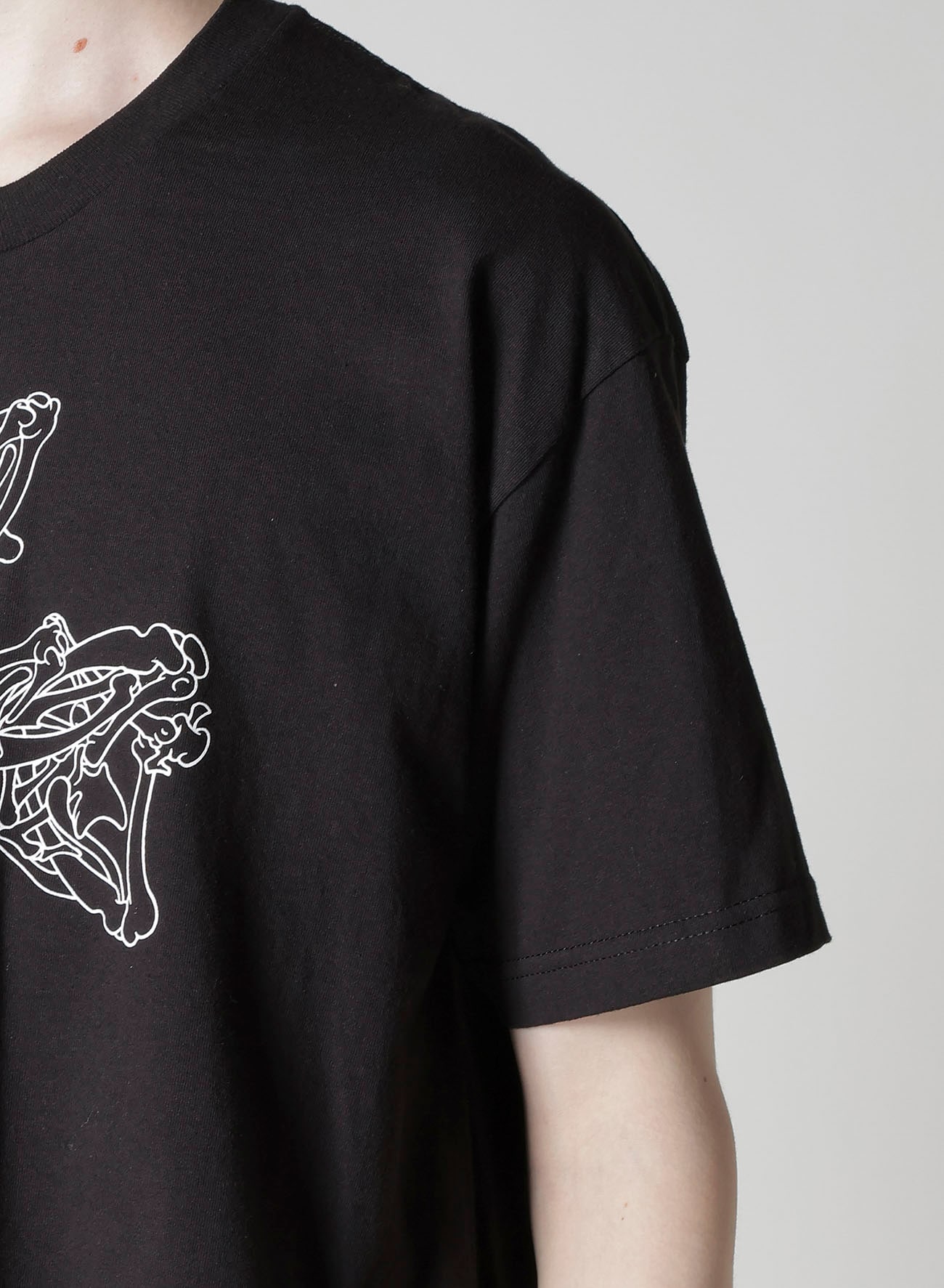 【Y's for men × MASSES】COTTON SINGLE PRINT ROUND NECK SHORT SLEEVE T