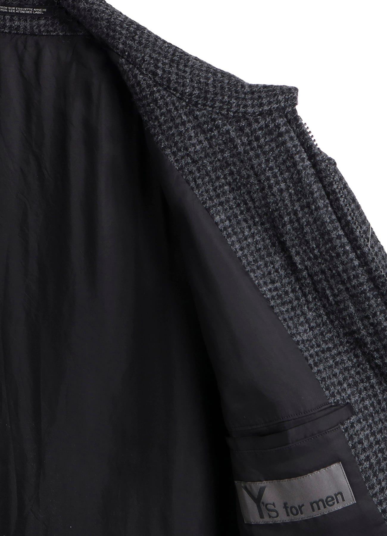 HOUNDSTOOTH BLOUSON WITH HAND STITCH
