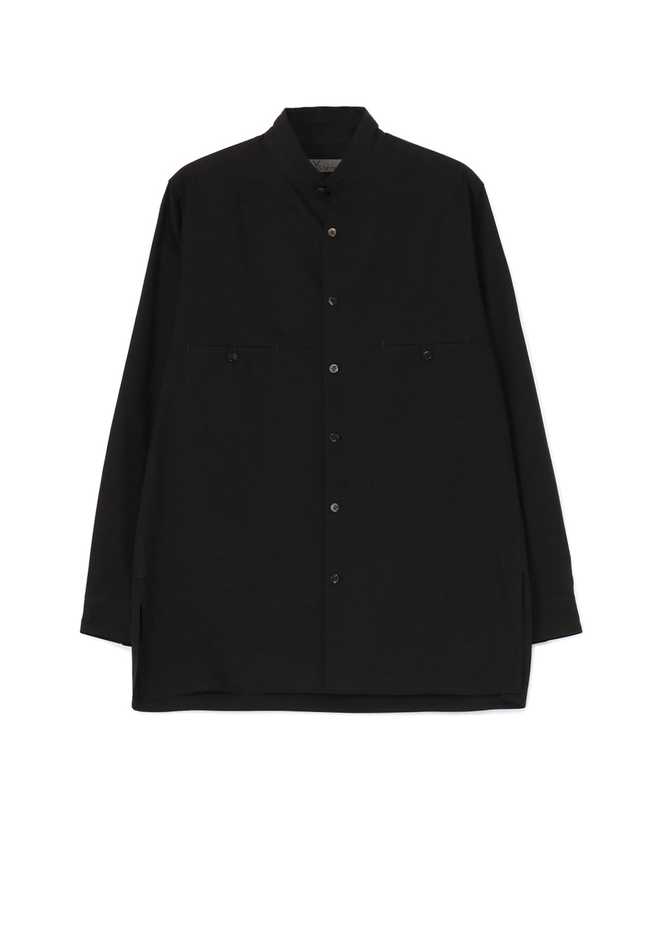 40 BROAD PANEL STAND COLLAR SHIRT(S Black): Vintage 1.2｜THE SHOP YOHJI ...