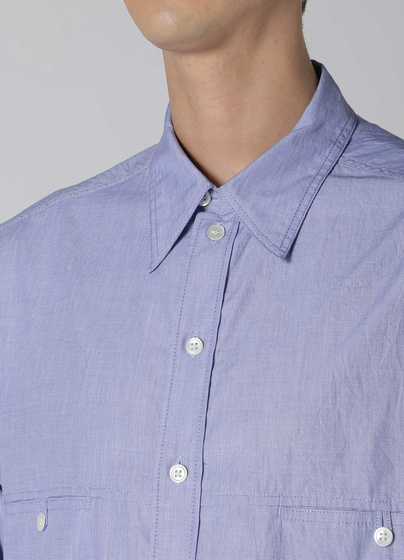 CHAIN STITCHED SHIRT WITH FRONT PANEL