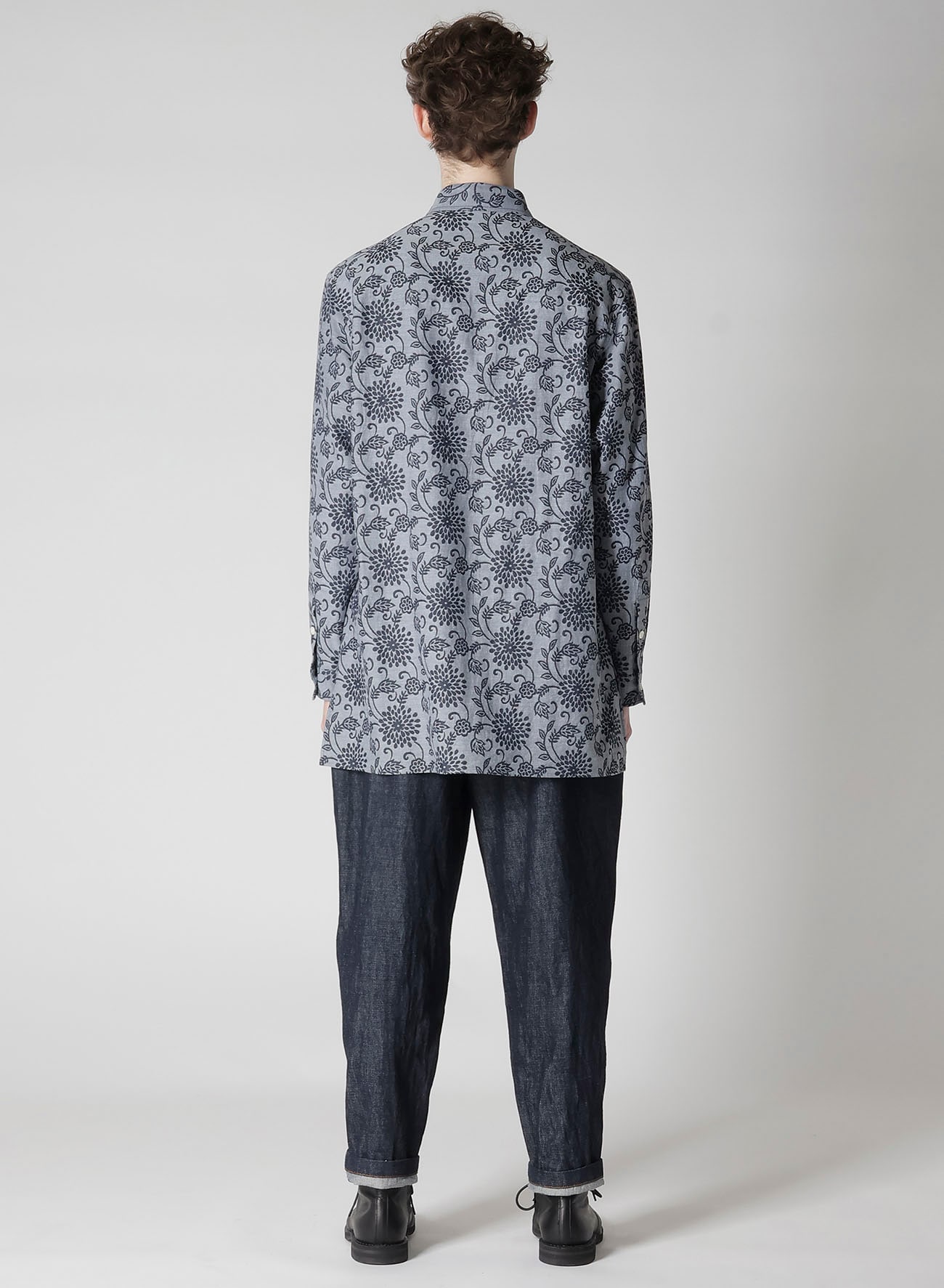 INDIGO JACQUARD SHIRT