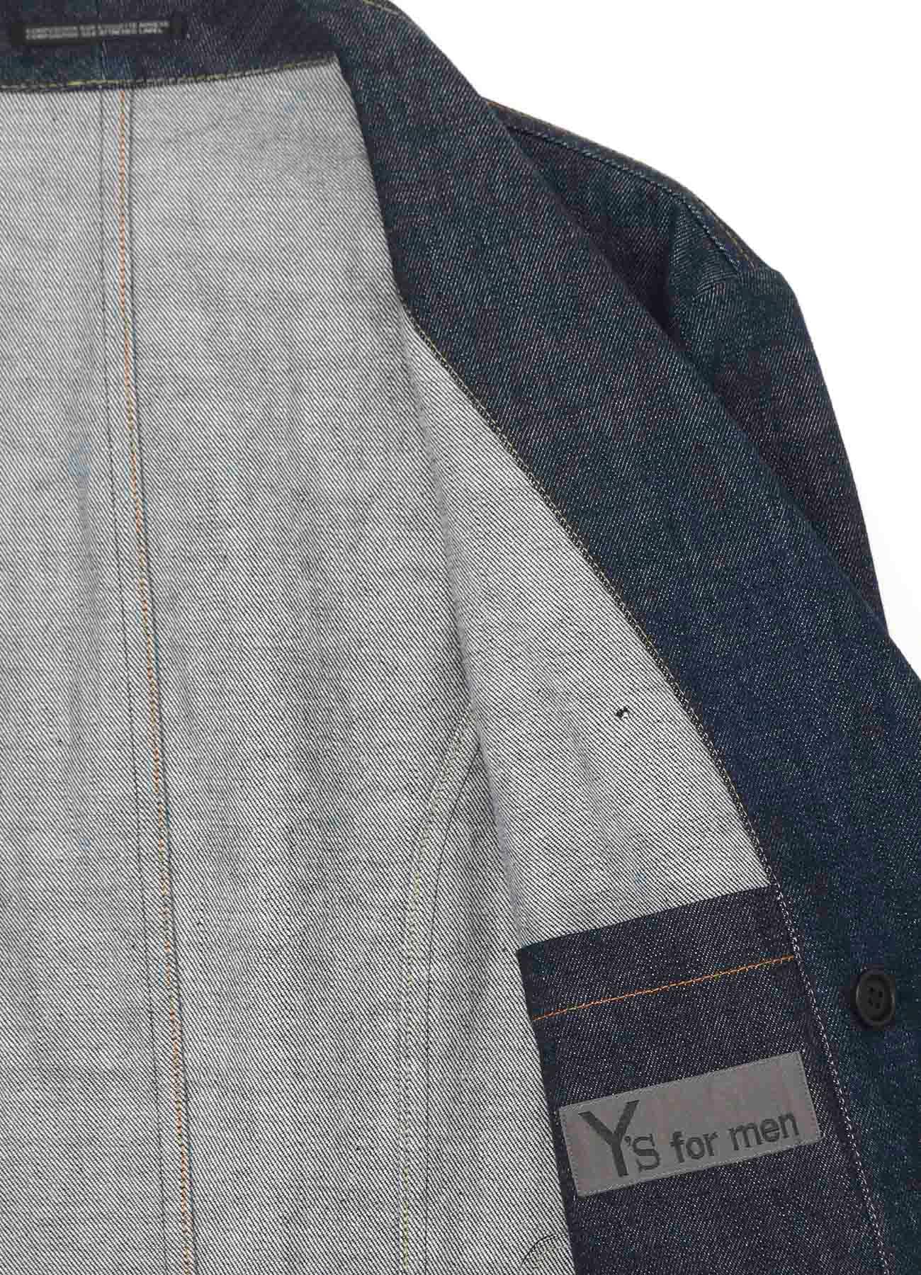 12oz DENIM JACKET WITH COLOR COMBI STITCH