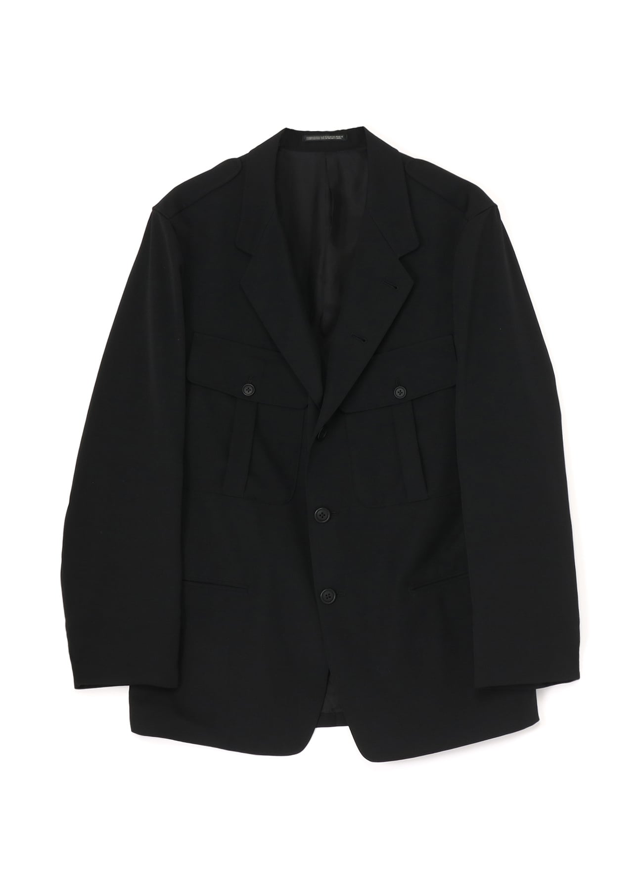 GABARDINE ACTION PLEATS JACKET