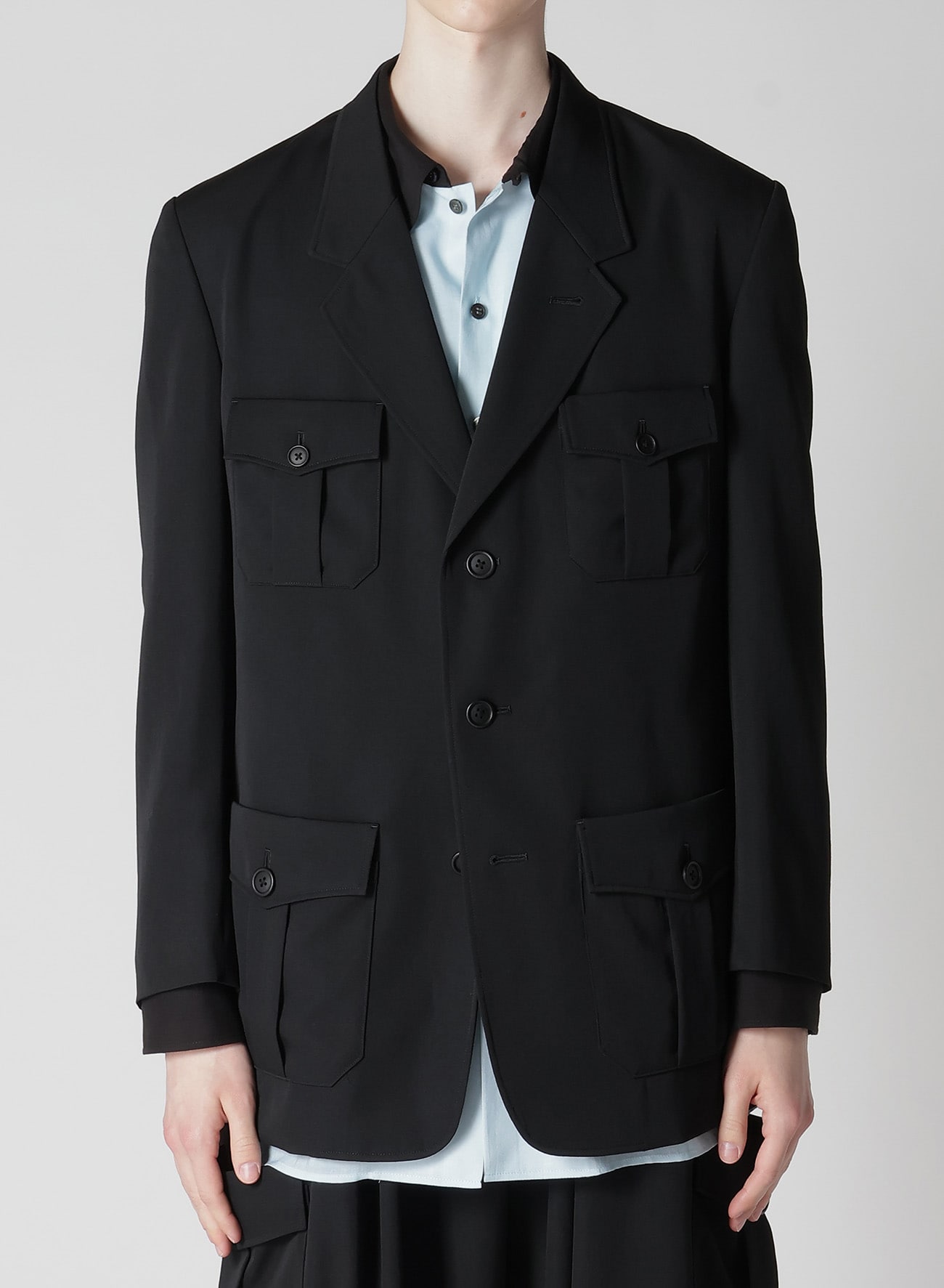 GABARDINE 4-POCKET 3-BUTTON JACKET