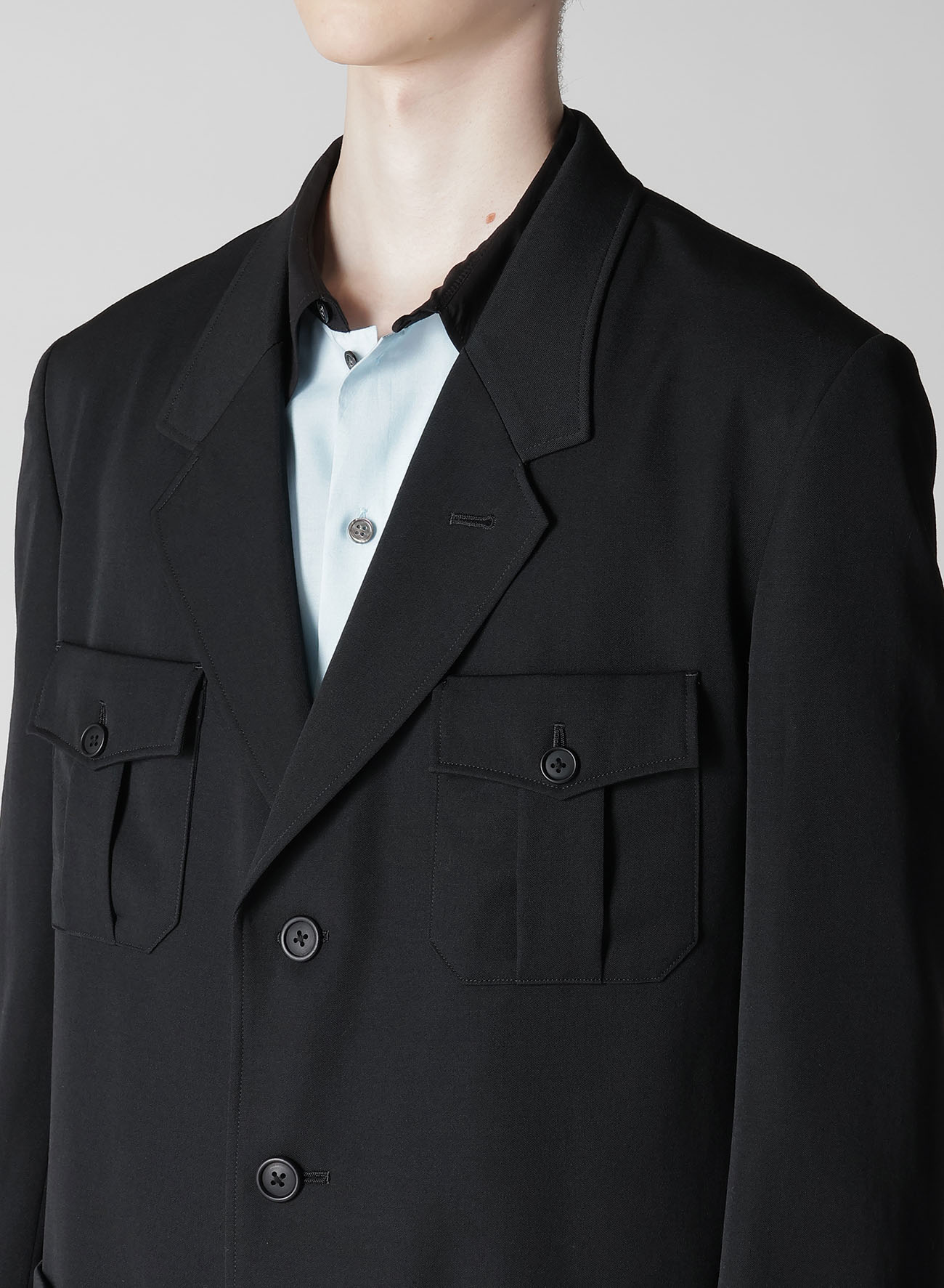 GABARDINE 4-POCKET 3-BUTTON JACKET