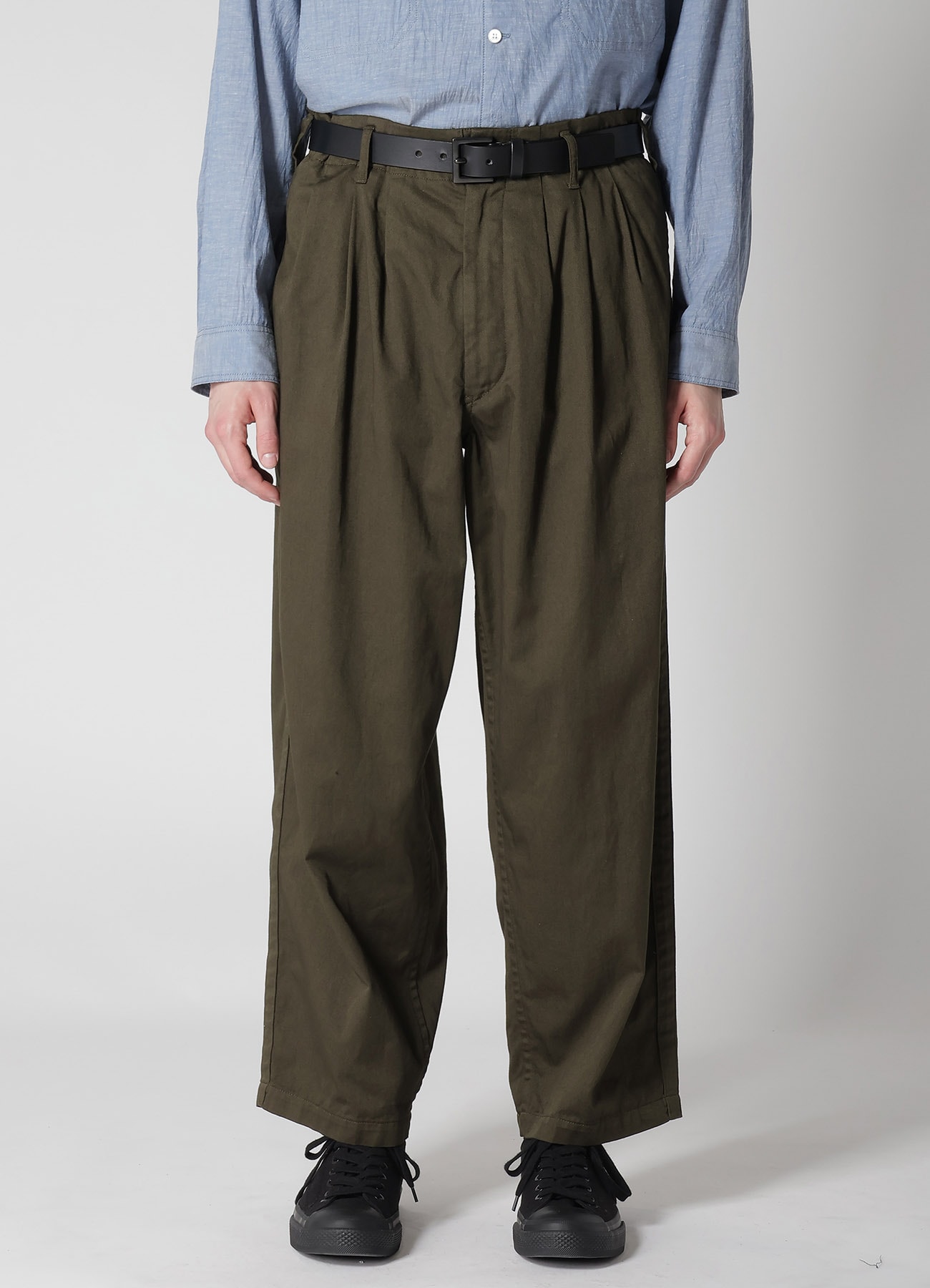 GARMENT DYED KATSURAGI PANTS WITH SIDE TAPE